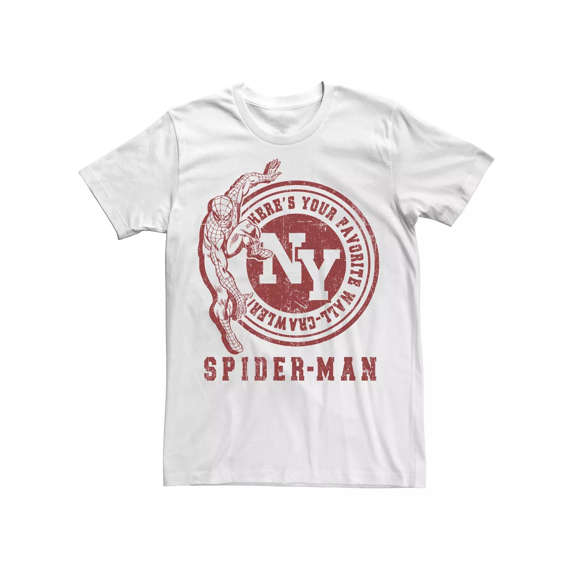 Men's Marvel Spider-Man Favorite Rock Crawler Tee, Size: 3XL, Light Blue Product Image