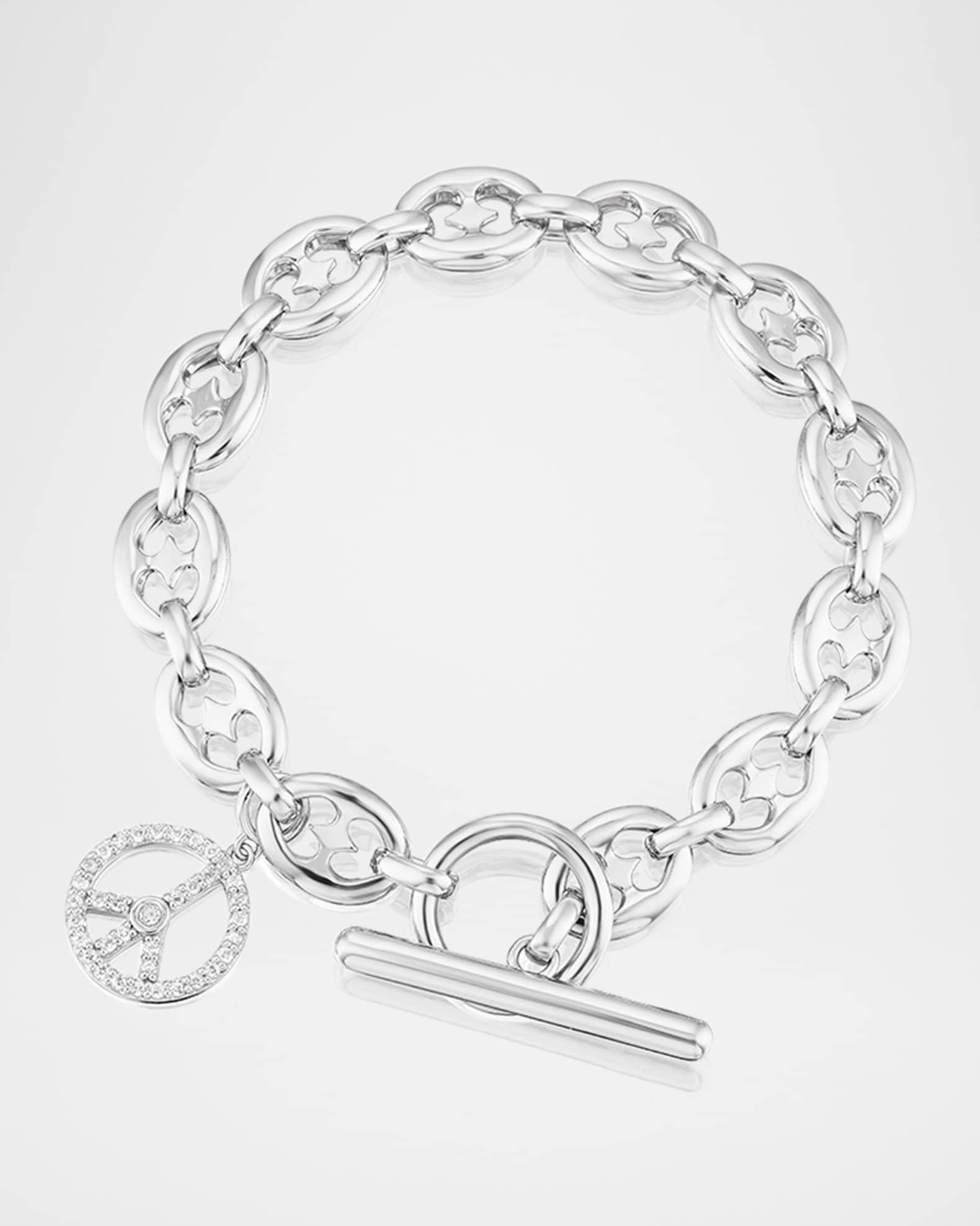 Mariner Toggle Peace Charm Bracelet Product Image