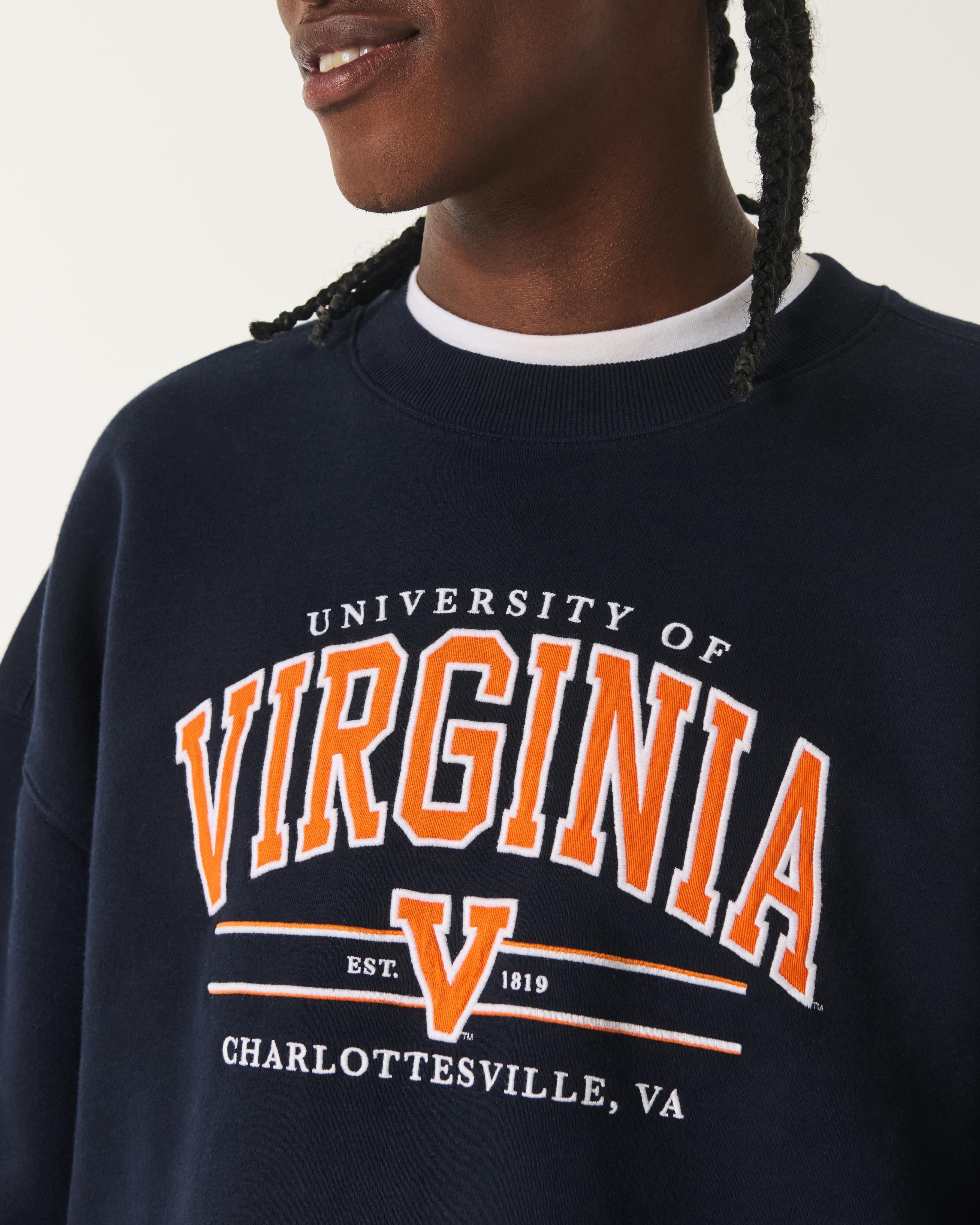 Boxy University of Virginia Graphic Crew Sweatshirt Product Image