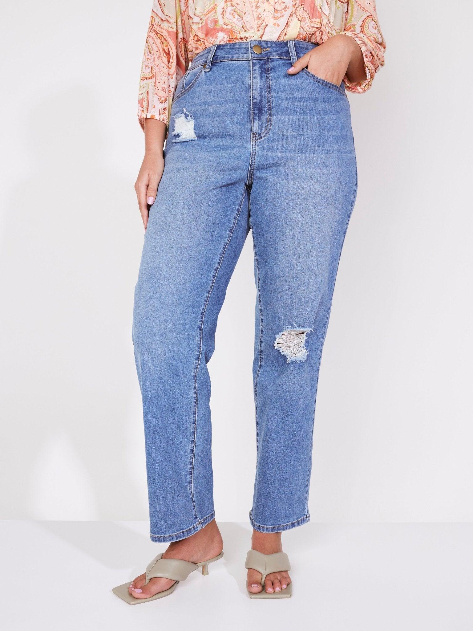 Westport Signature Straight Leg with Destruction - Plus Product Image