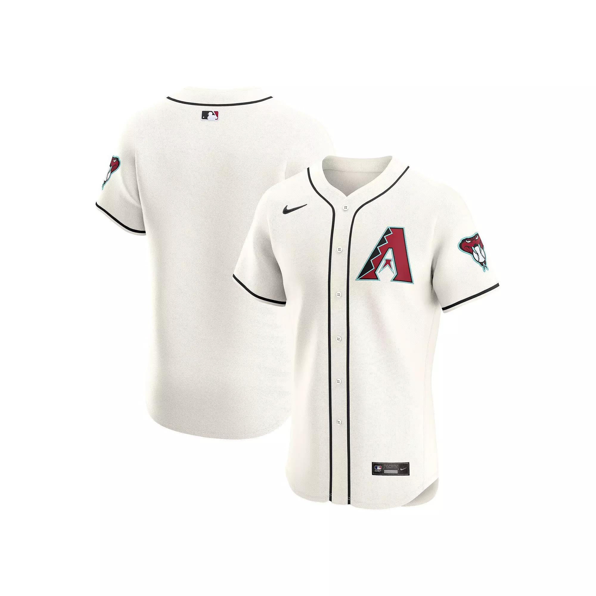 Men's Nike White Arizona Diamondbacks Home Elite Patch Jersey, Size: 48 Product Image