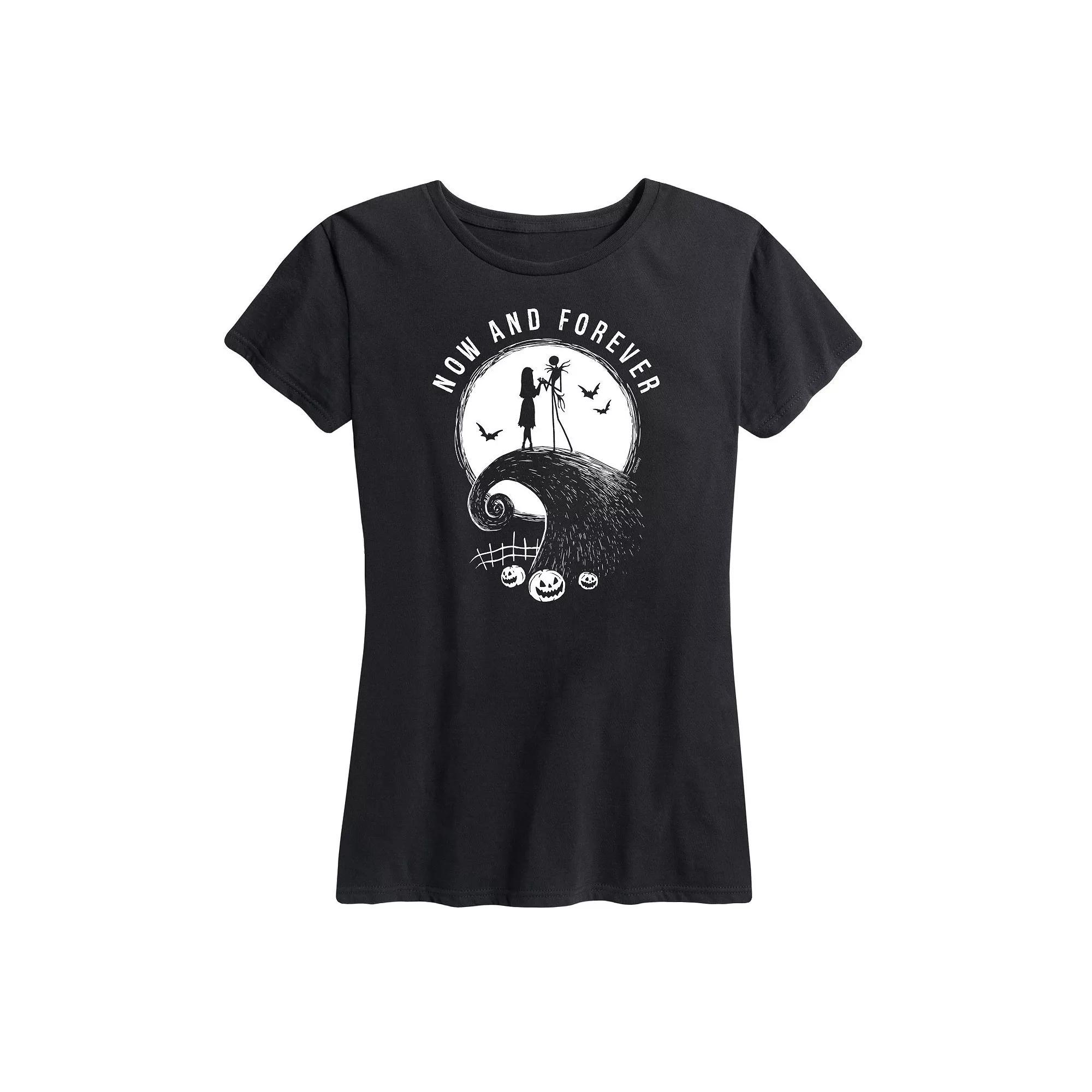 Disney's Nightmare Before Christmas Women's Now and Forever Graphic Tee, Girl's,  Product Image