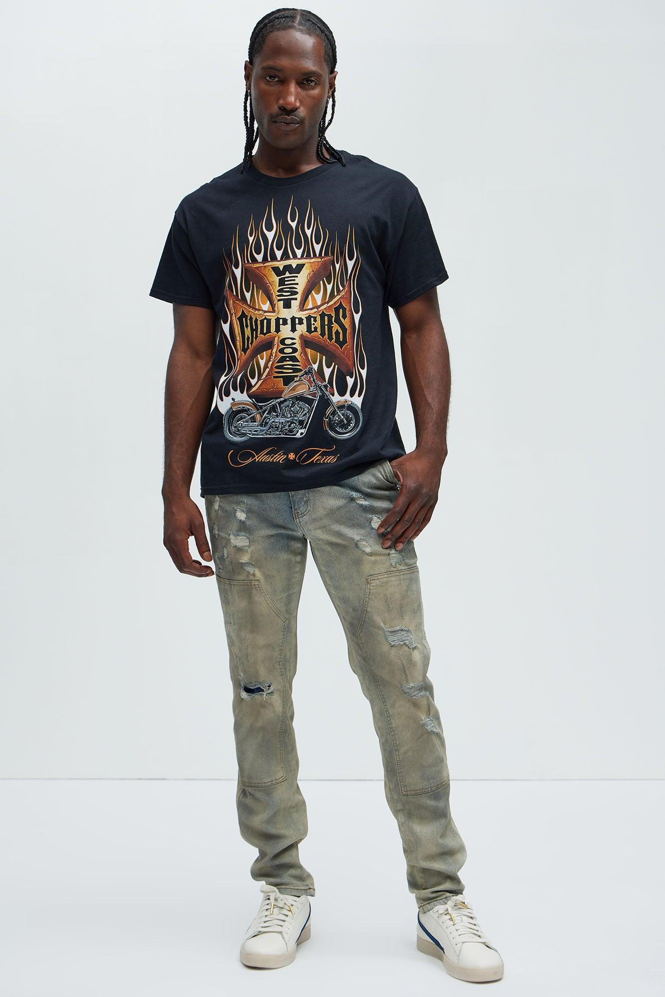 Put In The Work Panel Slim Jeans - Vintage Wash Product Image
