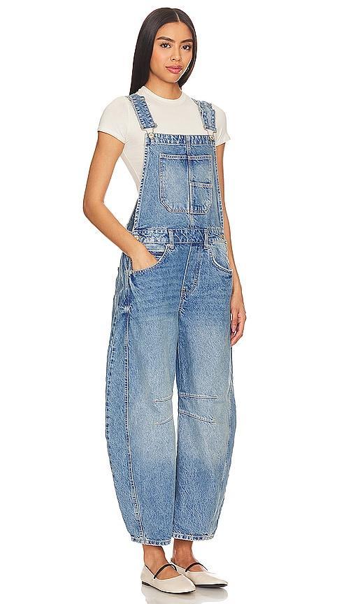 Free People Lucky You Overall (Ultra Light Beam) Women's Jeans Product Image