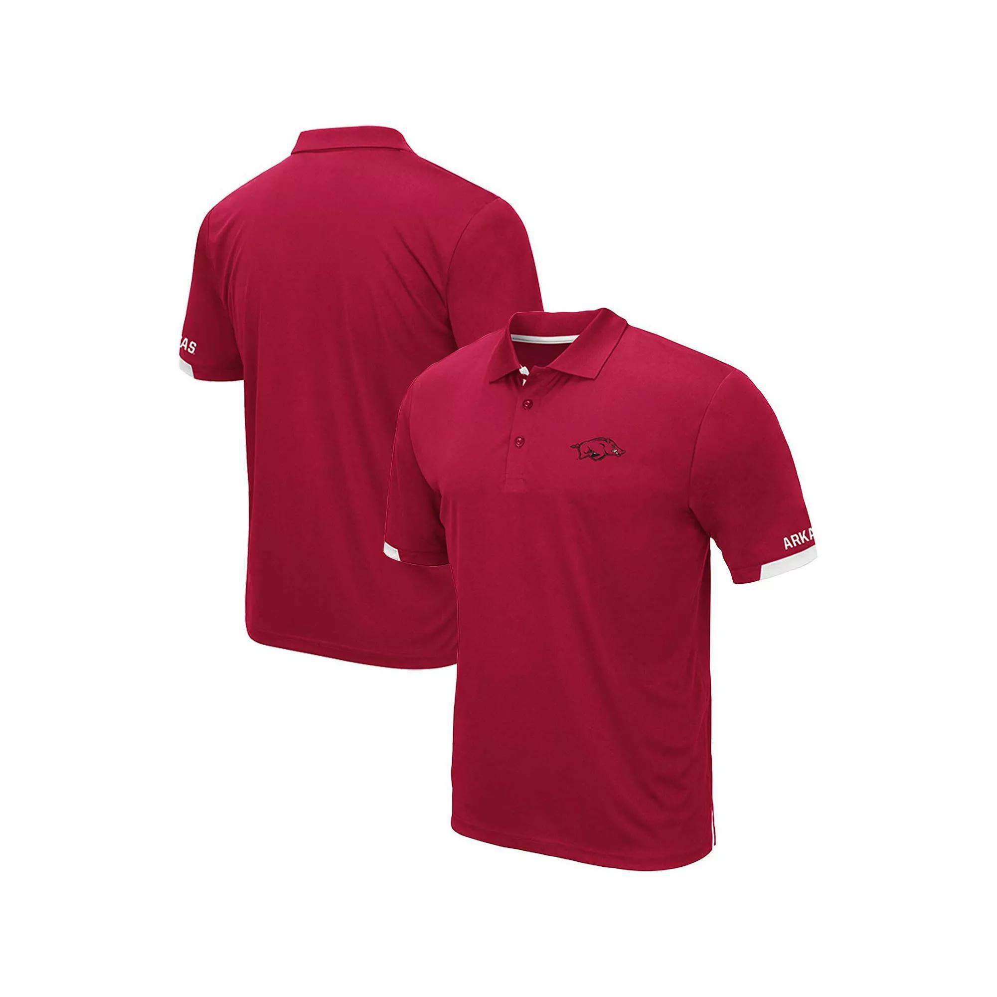 Men's Colosseum Cardinal Arkansas Razorbacks Big & Tall Santry Polo,  Product Image
