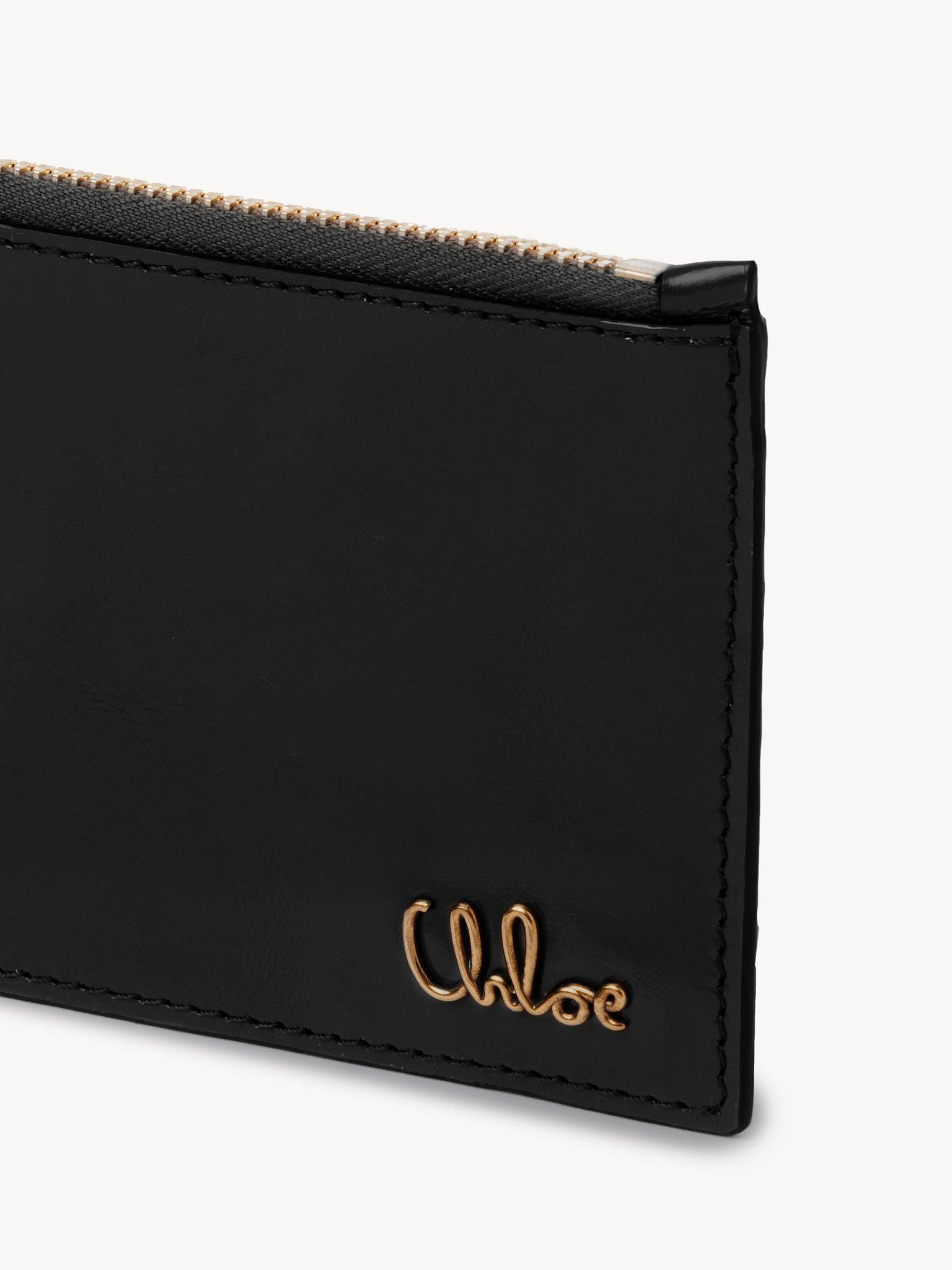 Small Chloé Iconic purse with card slots in shiny leather Product Image