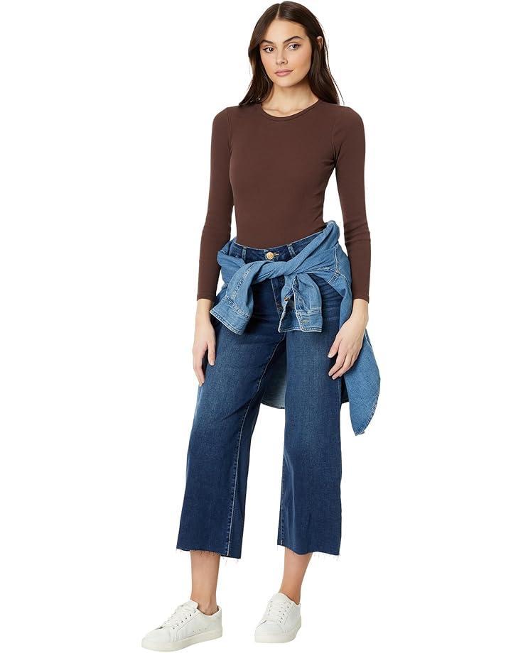 Meg High-Rise Fab Ab Wide Leg Raw Hem in Exhibited Product Image