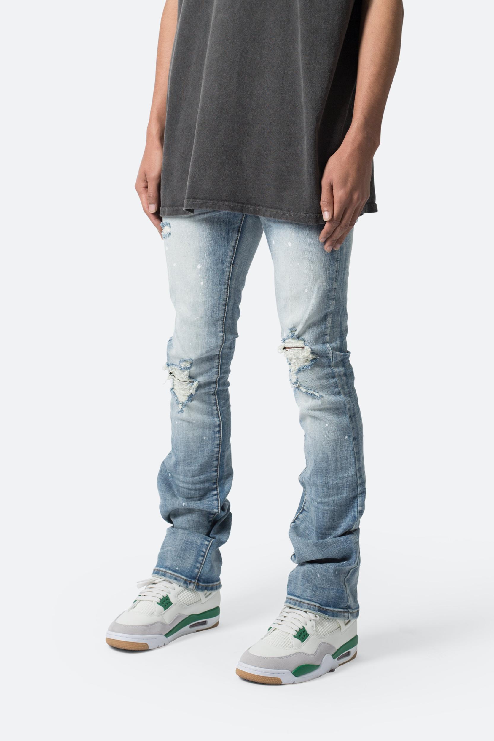 X598 Skinny Stacked Denim - Blue Product Image