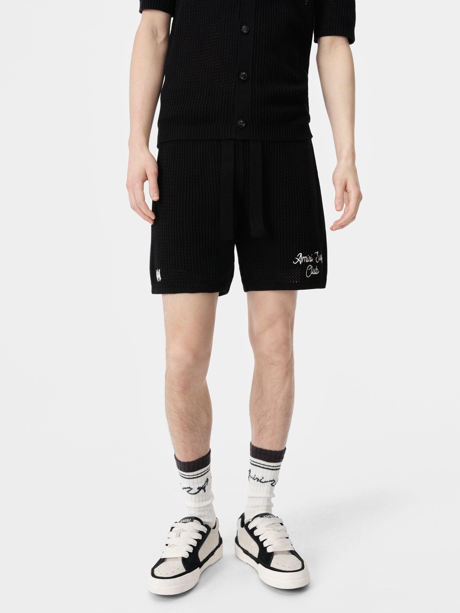 AMIRI SURF CLUB CROTCHET SHORT - Black Male Product Image