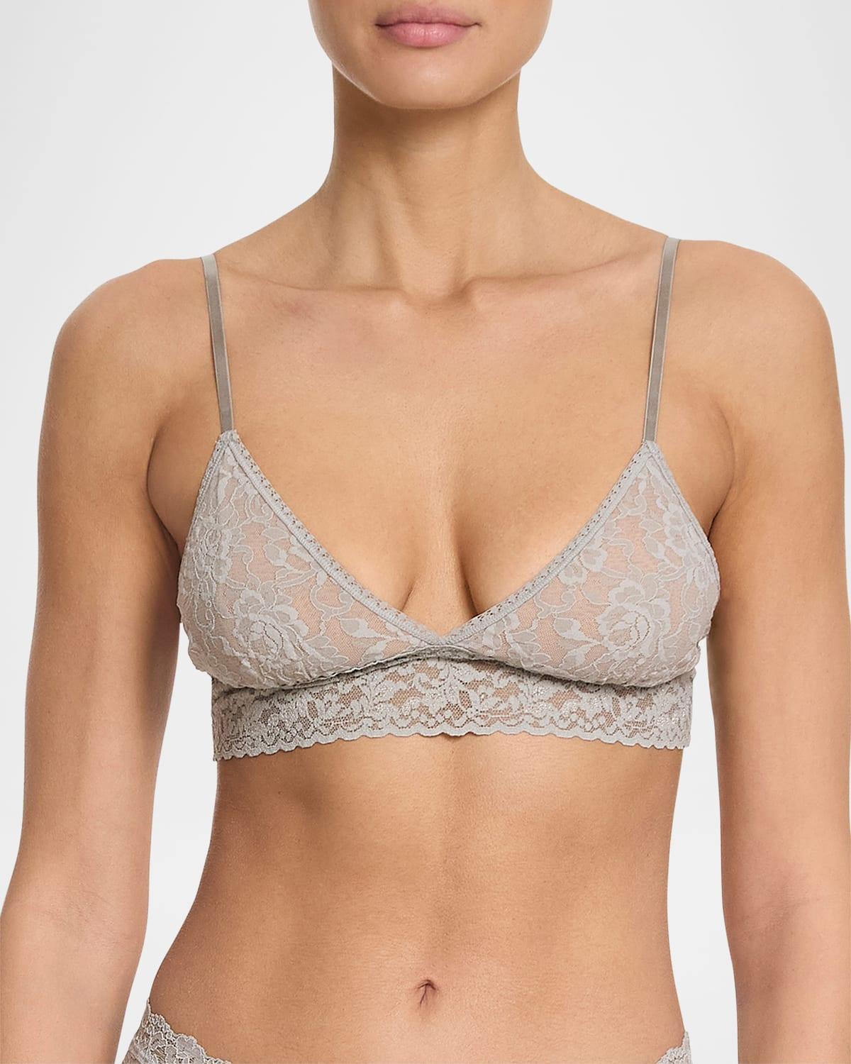 Signature Lace Padded Triangle Bralette Product Image