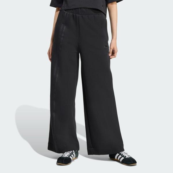 adidas Womens adidas Originals Off-Placed 3-Stripes Wide Pants - Womens Hi Res Blue Product Image