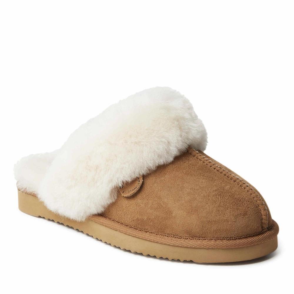 Fireside By Dearfoams Women's Sydney Genuine Shearling Scuff Slipper Product Image