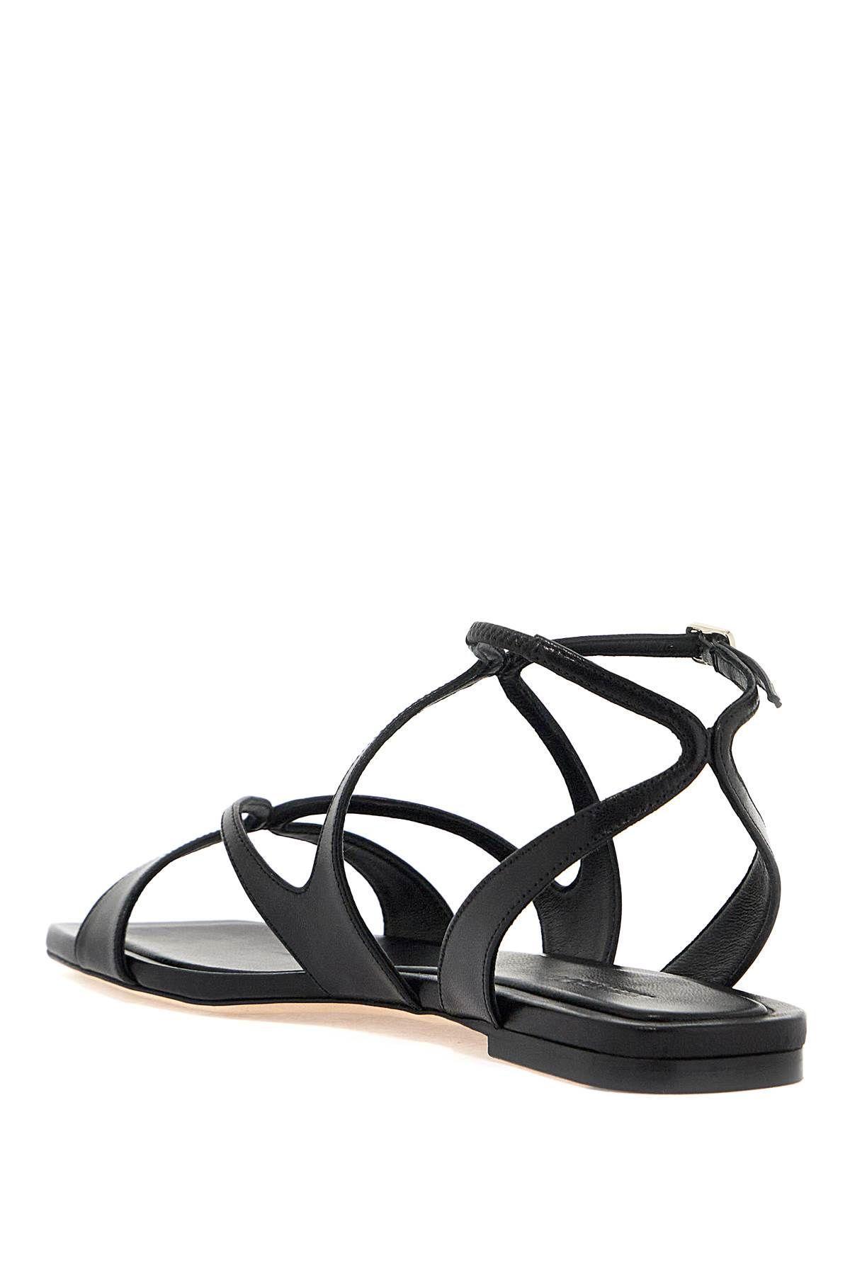 JIMMY CHOO Ayla Flat Sandals In Black Product Image