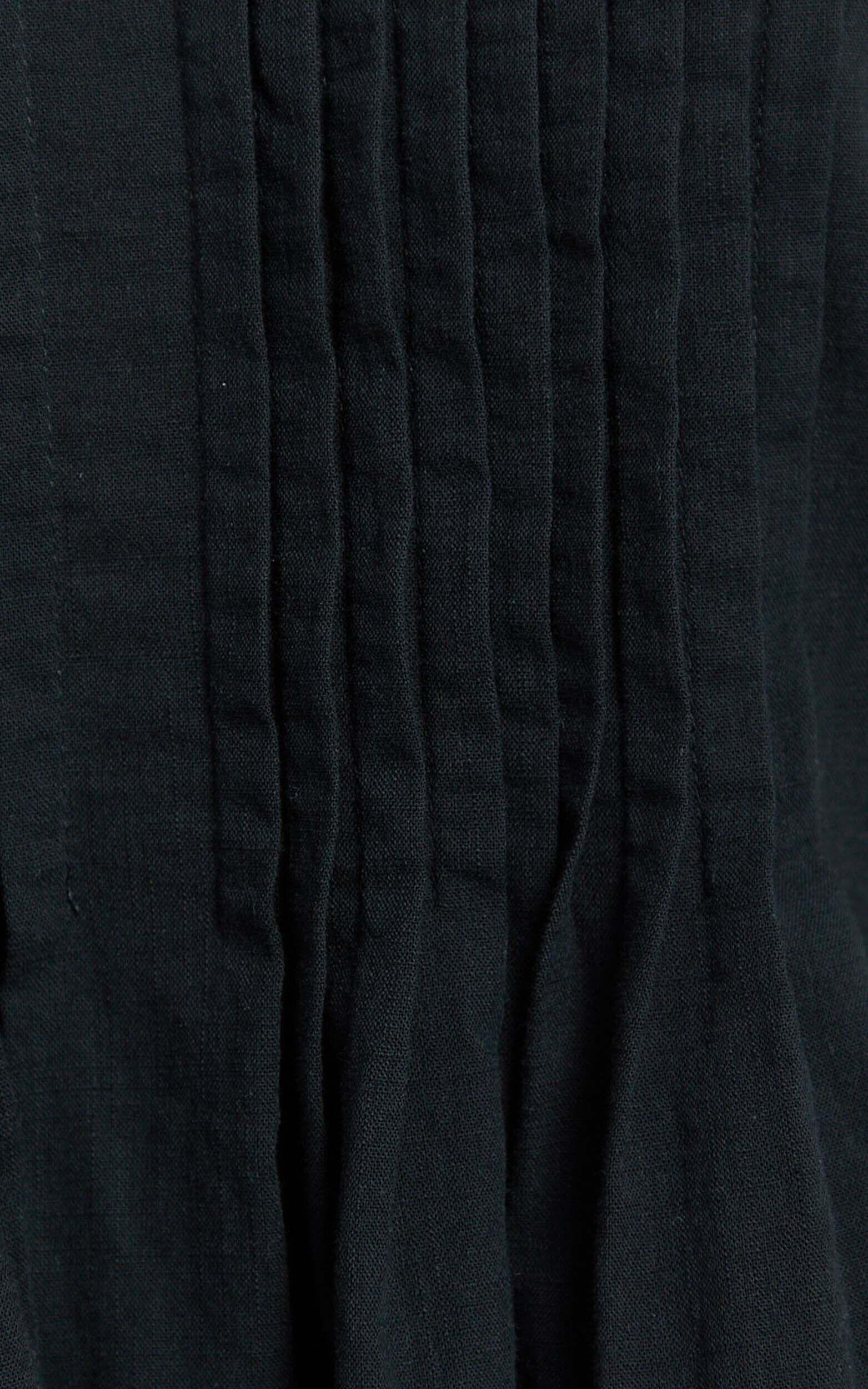 Carli Two Piece Top and Pants Set - Cotton Tube Pant Set in Black Product Image