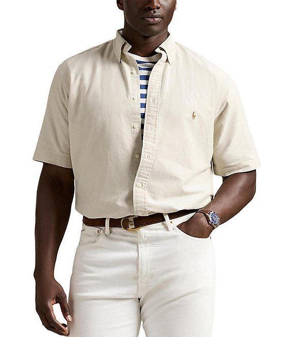 Polo Ralph Lauren Big & Tall Short Sleeve Oxford Woven Shirt Product Image