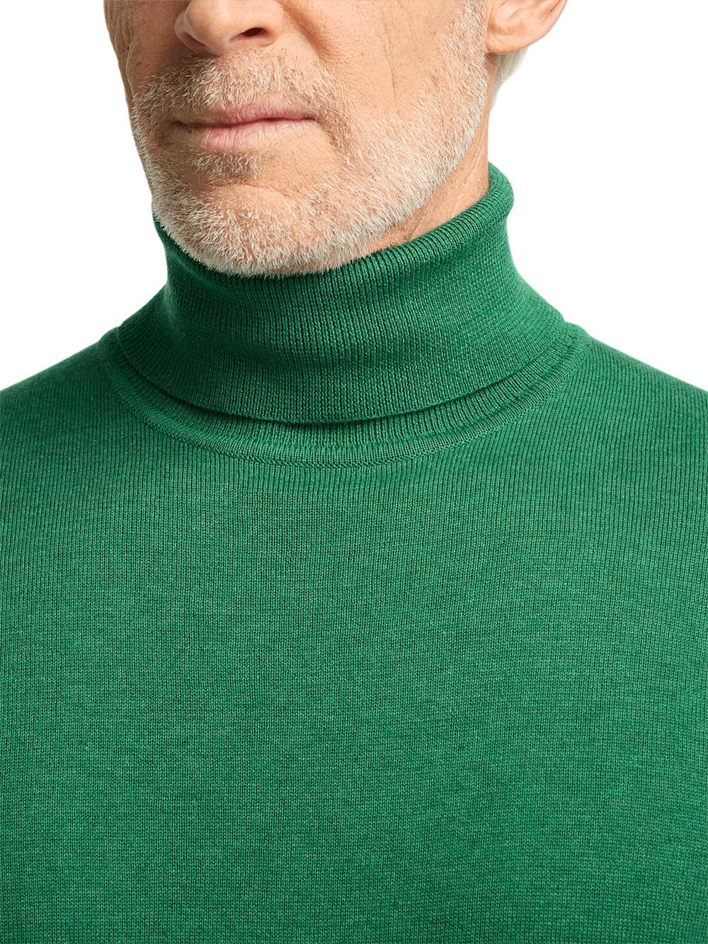 Supima Cotton Turtleneck - Blue Product Image