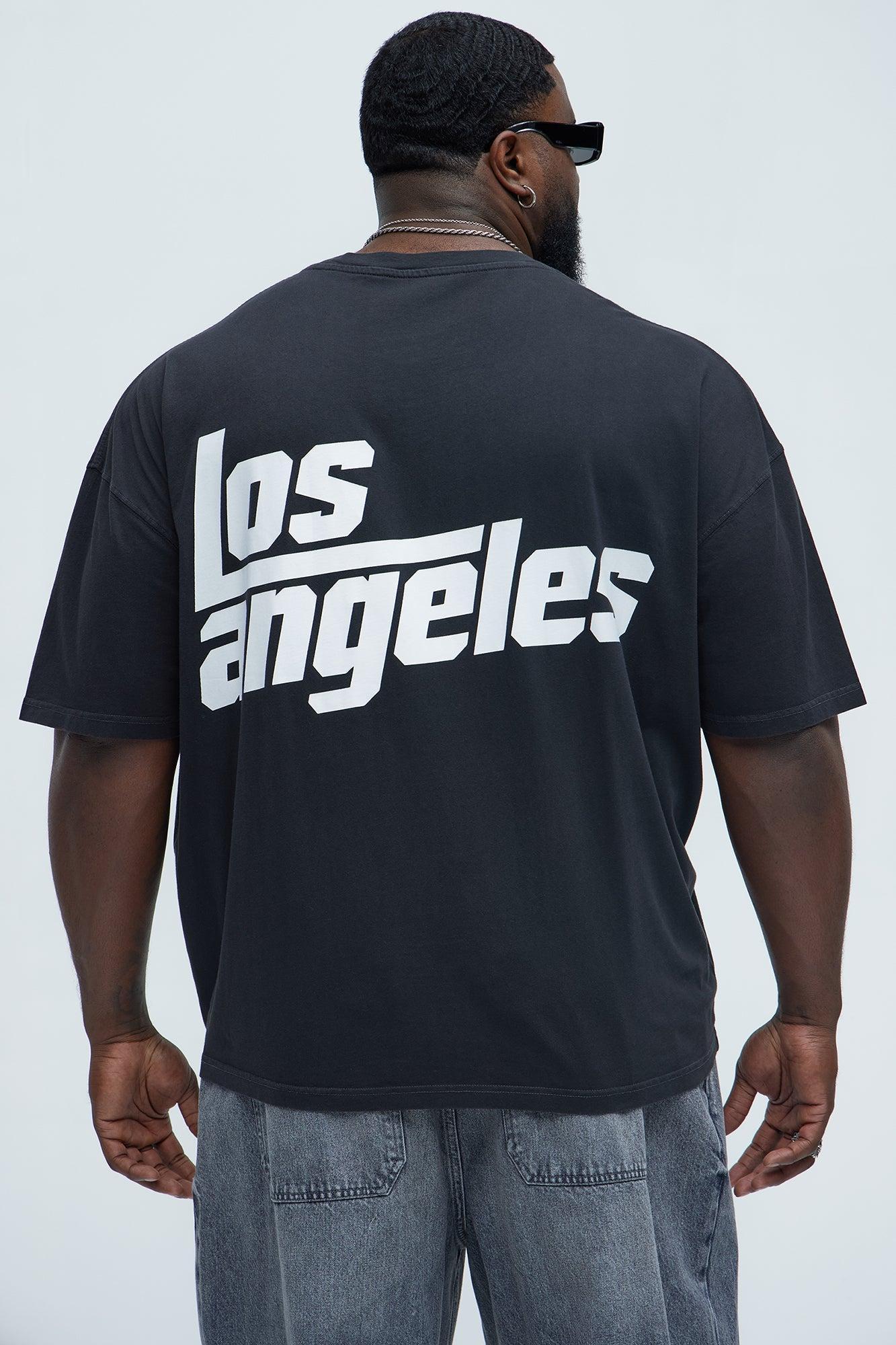 Los Angeles Last Nite Oversized Short Sleeve Tee - Black Product Image
