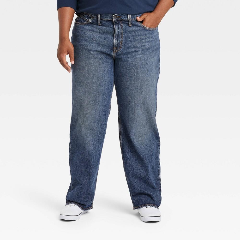 Mens Big & Tall Relaxed Fit Jeans - Goodfellow & Co Indigo 38x36 Product Image