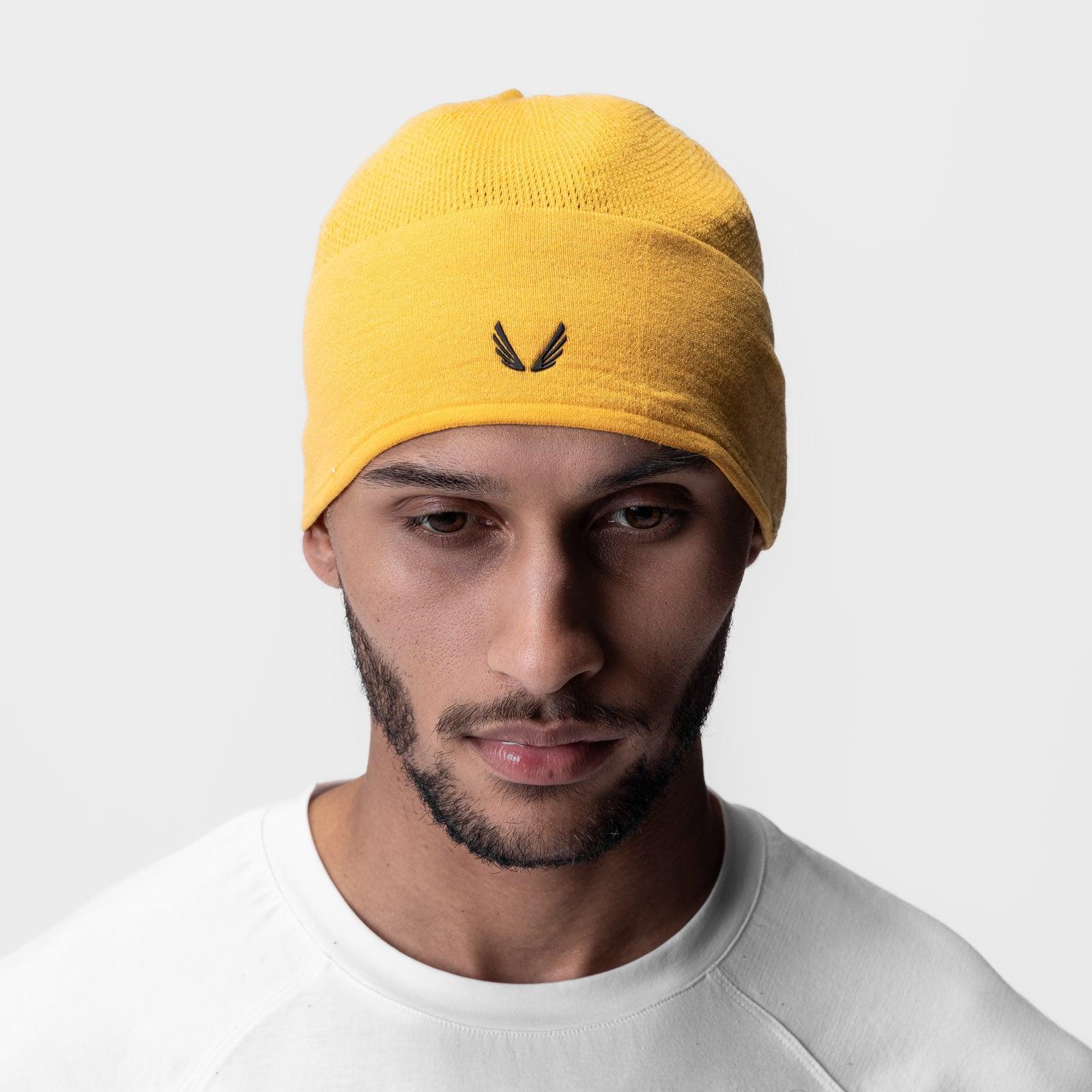 0936. Merino Wool Skull Cap - Amber "Bracket" Product Image