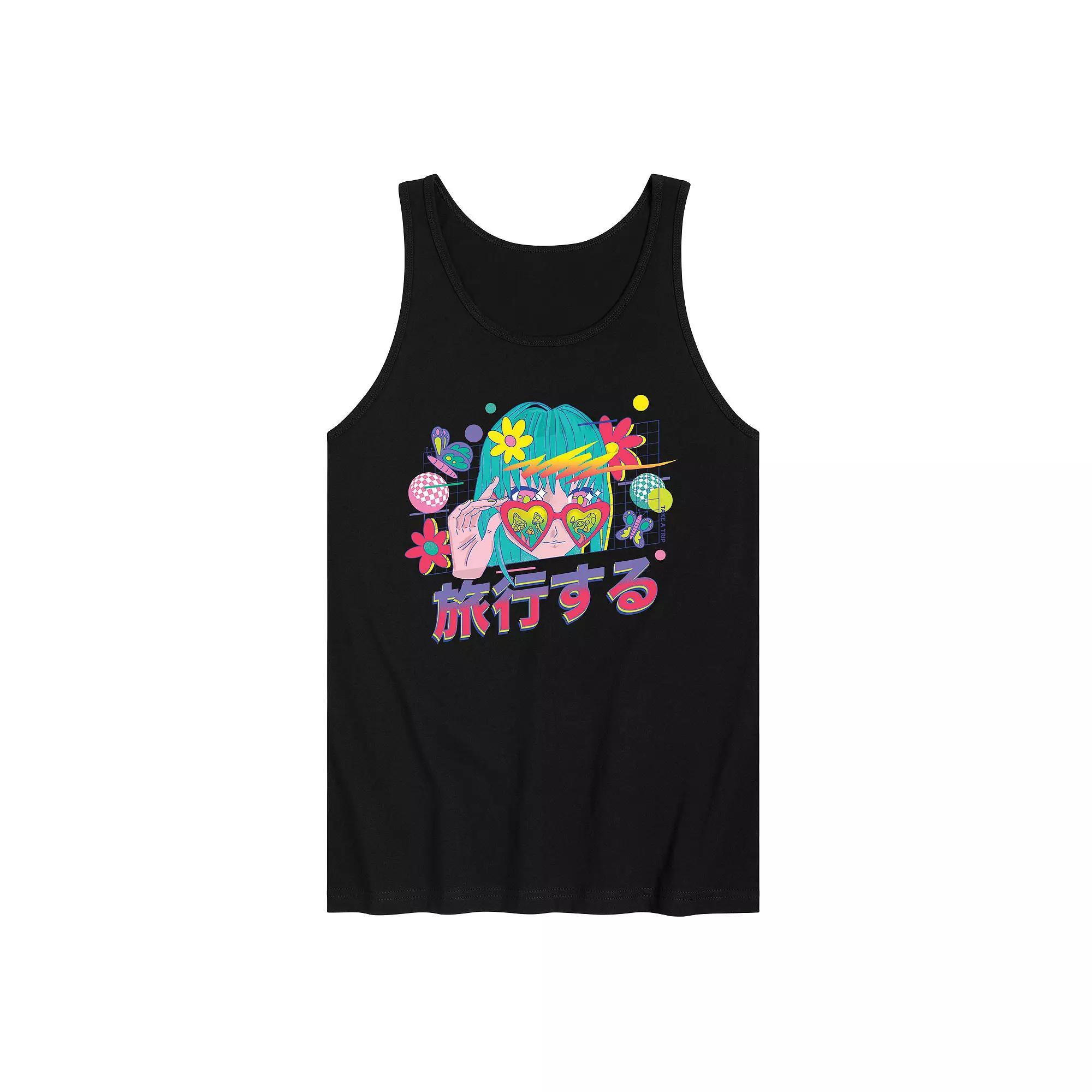 Men's Anime Take A Trip Tank Top,  Product Image