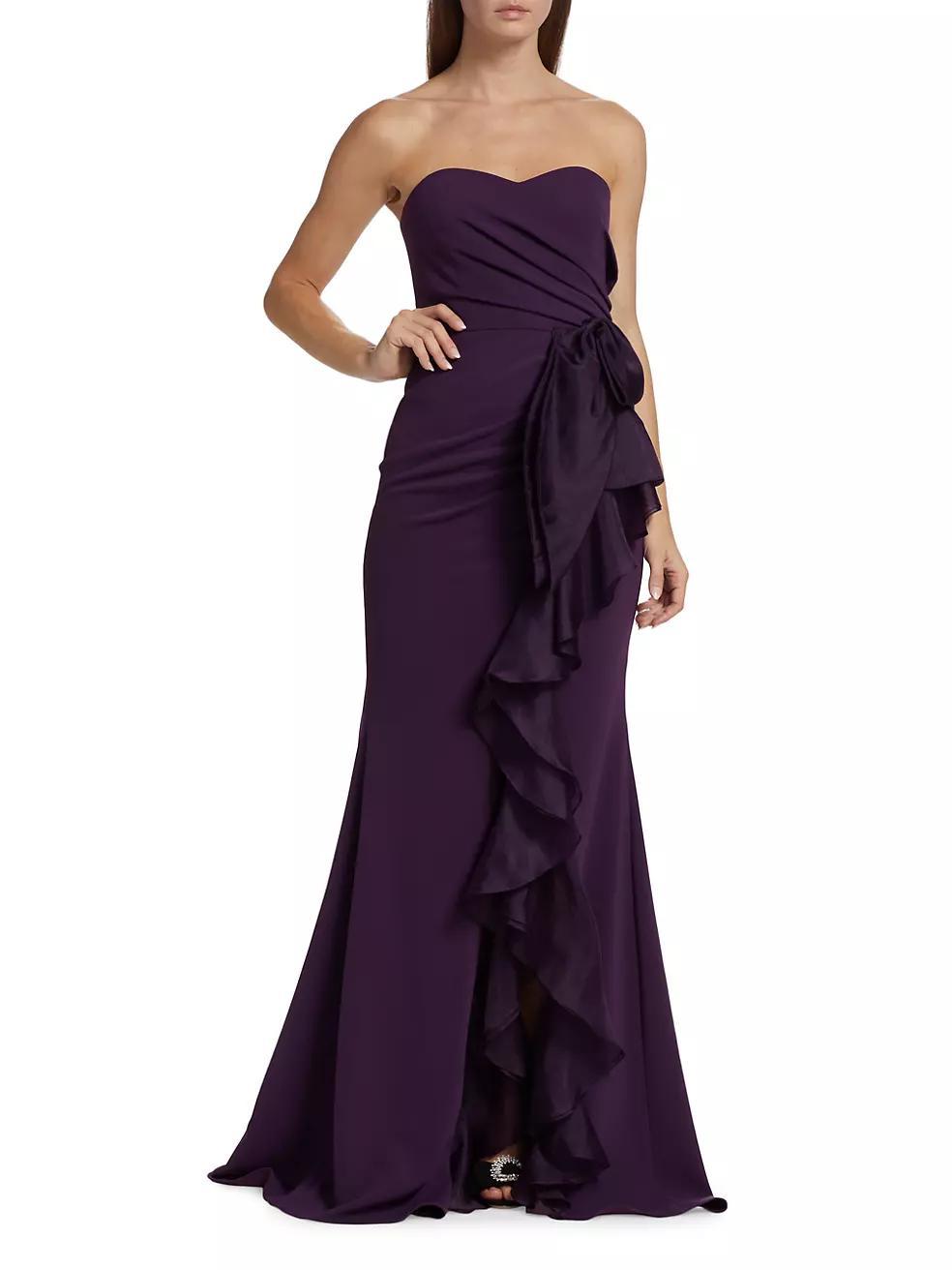 Ruffle Floor-Length Gown Product Image