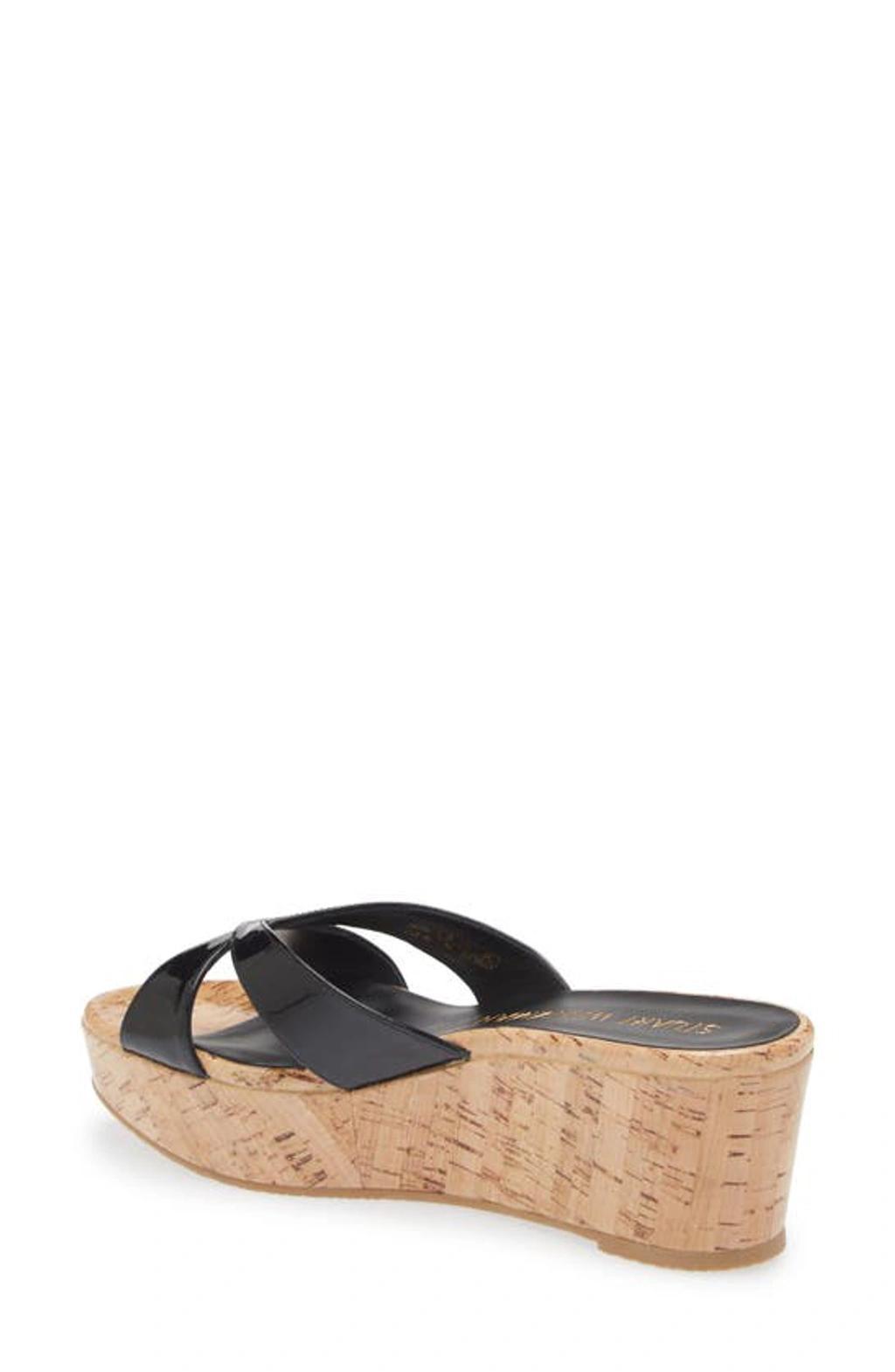 Carmen Wedge Sandal In Black Product Image