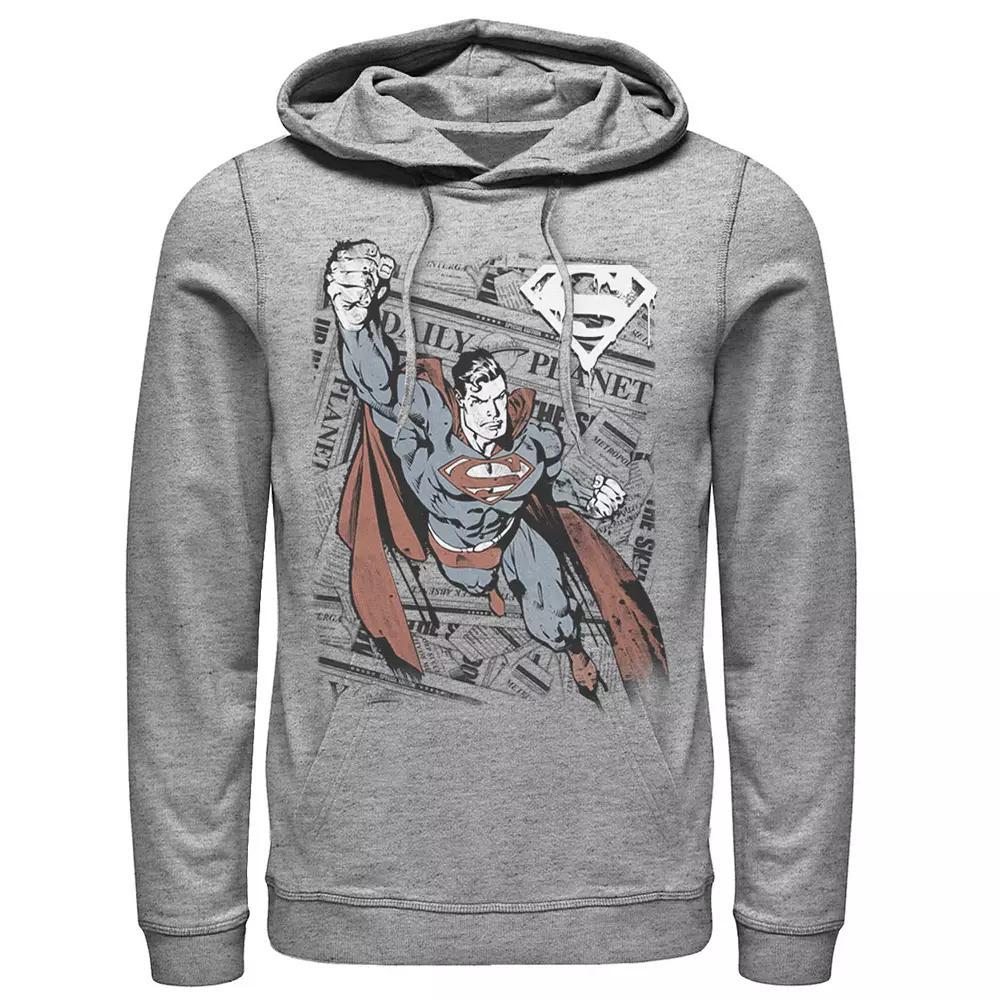 Men's DC Comics Superman Daily Planet Background Poster Hoodie,  Product Image