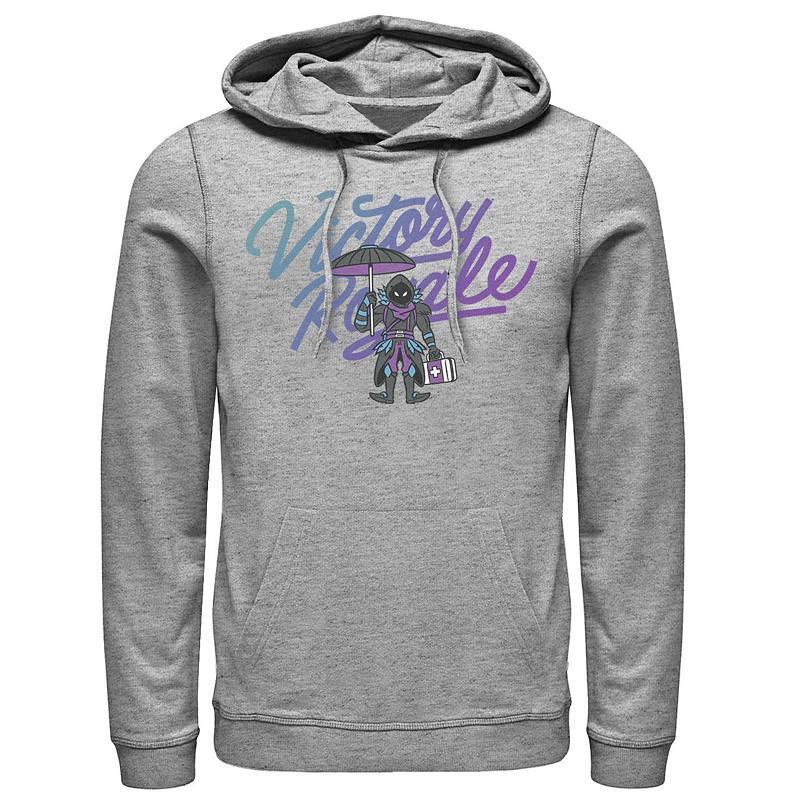 Men's Fortnite Raven Victory Royale Hoodie, Size: Small, Athletic Grey Product Image