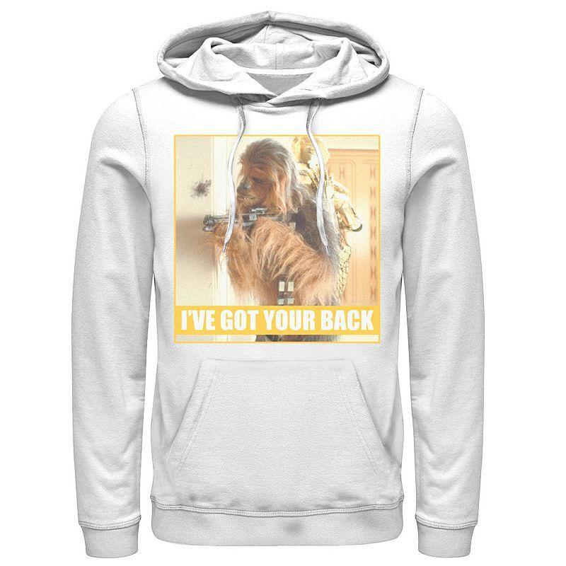 Mens Star Wars Chewie & C-3PO Ive Got Your Back Poster Hoodie Product Image