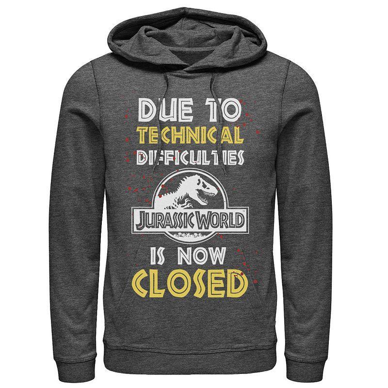 Mens Jurassic World The Park Is Closed Sign Hoodie Product Image