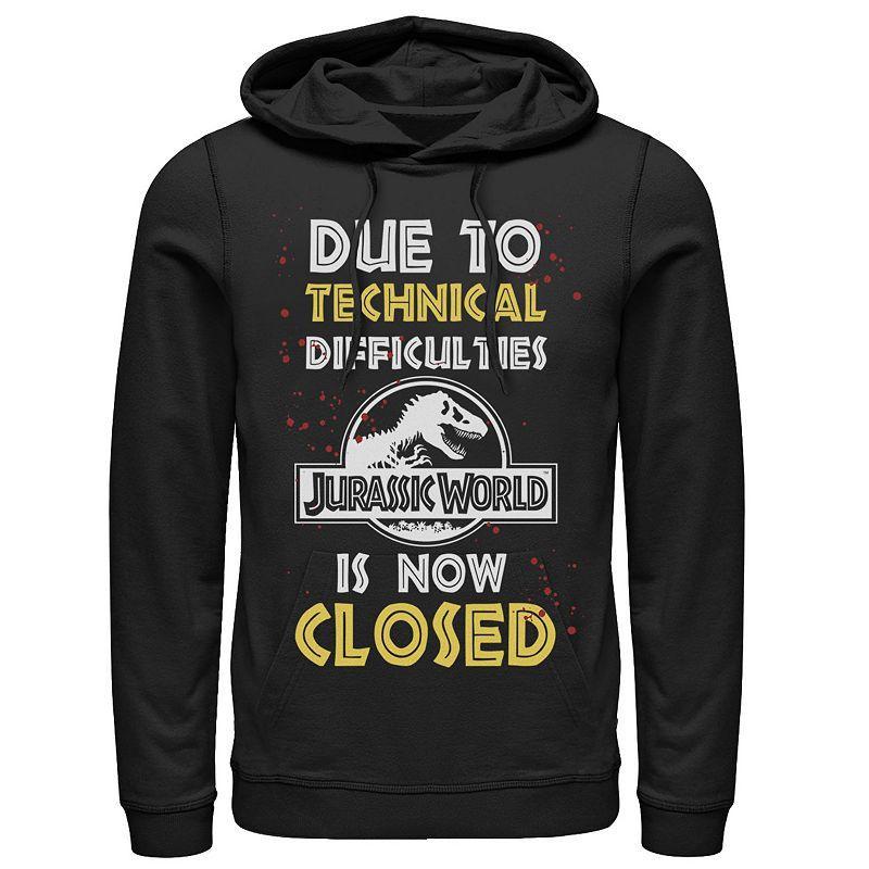 Mens Jurassic World The Park Is Closed Sign Hoodie Product Image