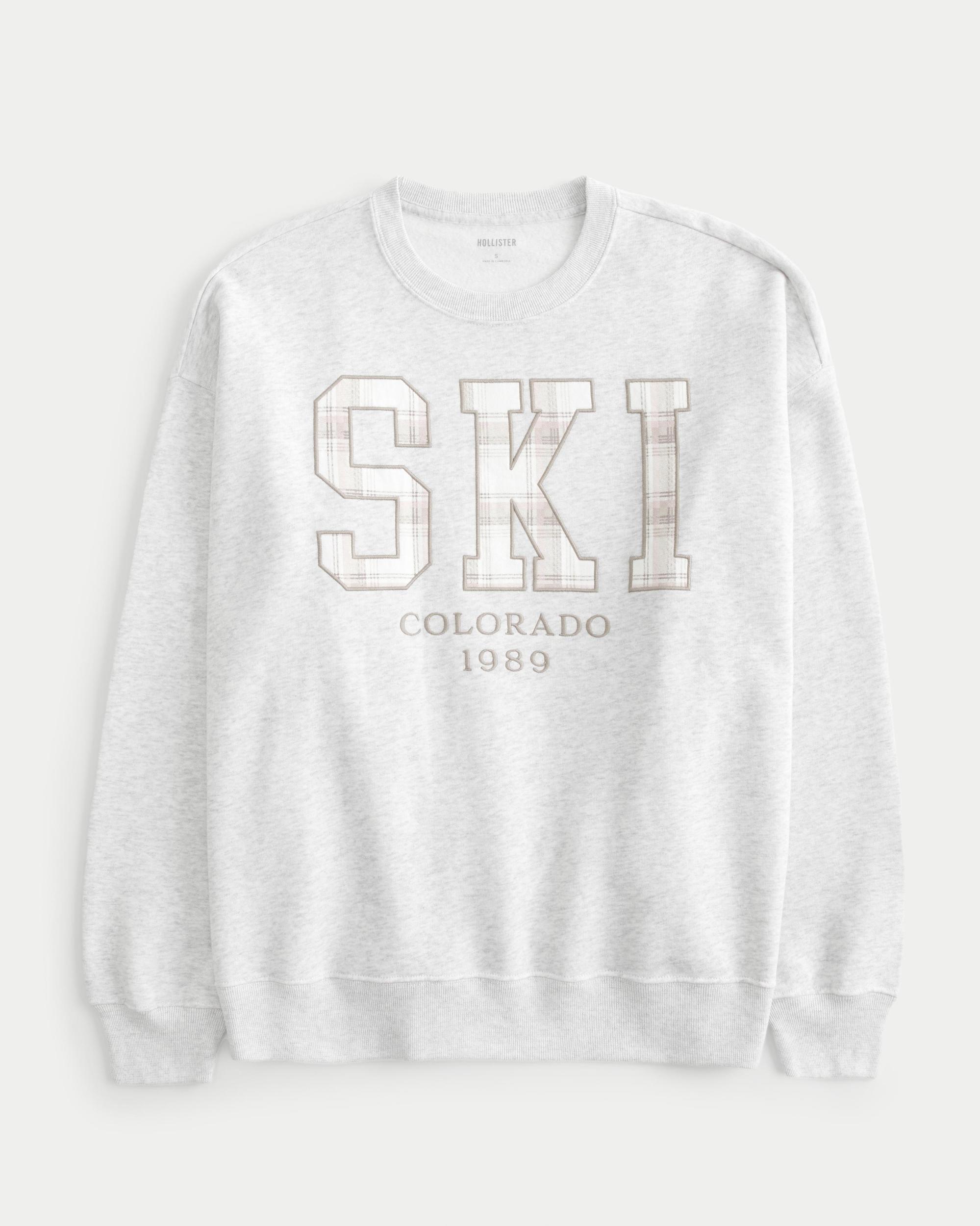 Oversized Lake Tahoe Graphic Crew Sweatshirt Product Image