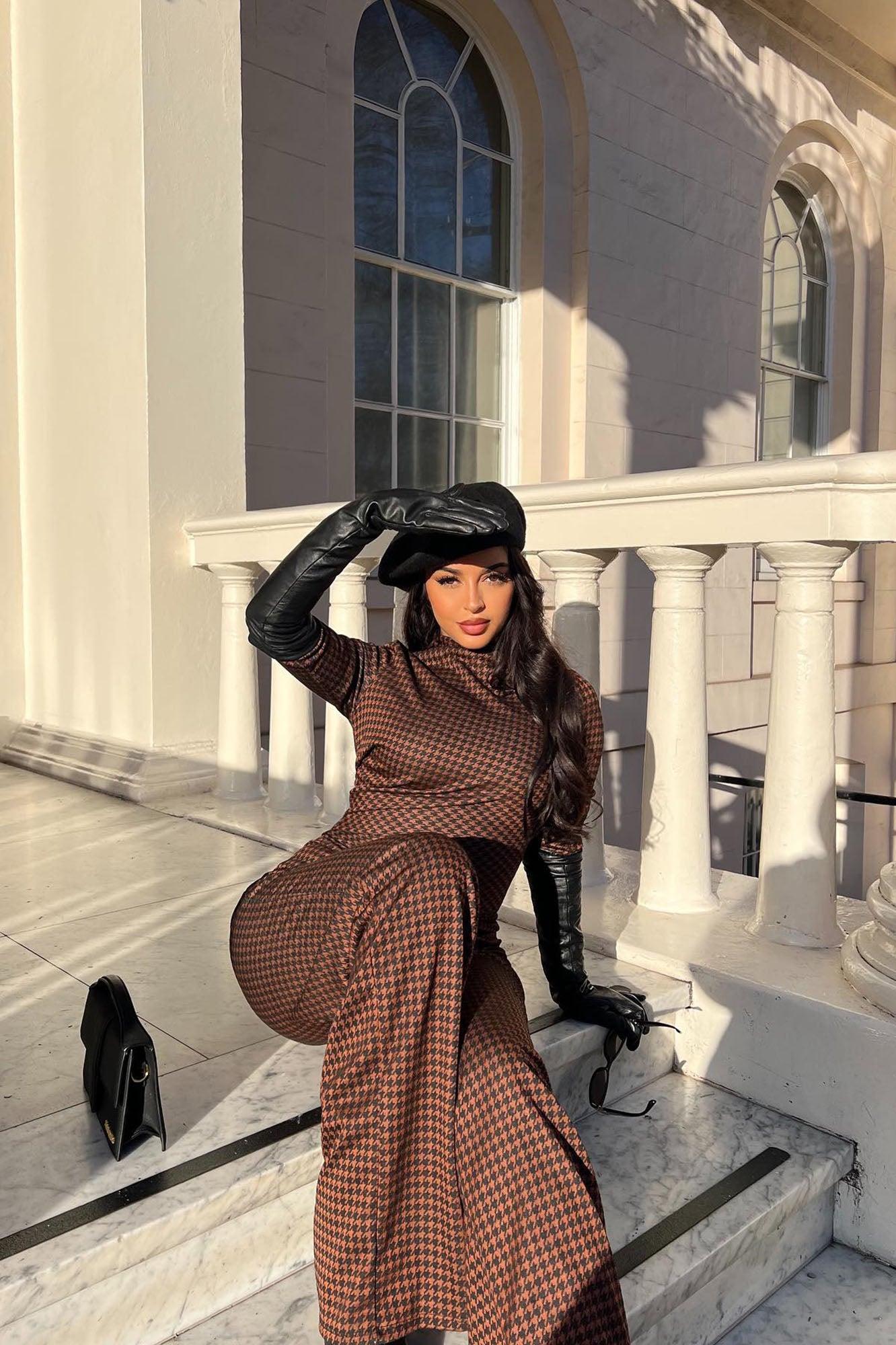 Pulling Up To Work Jumpsuit - Rust/combo Product Image