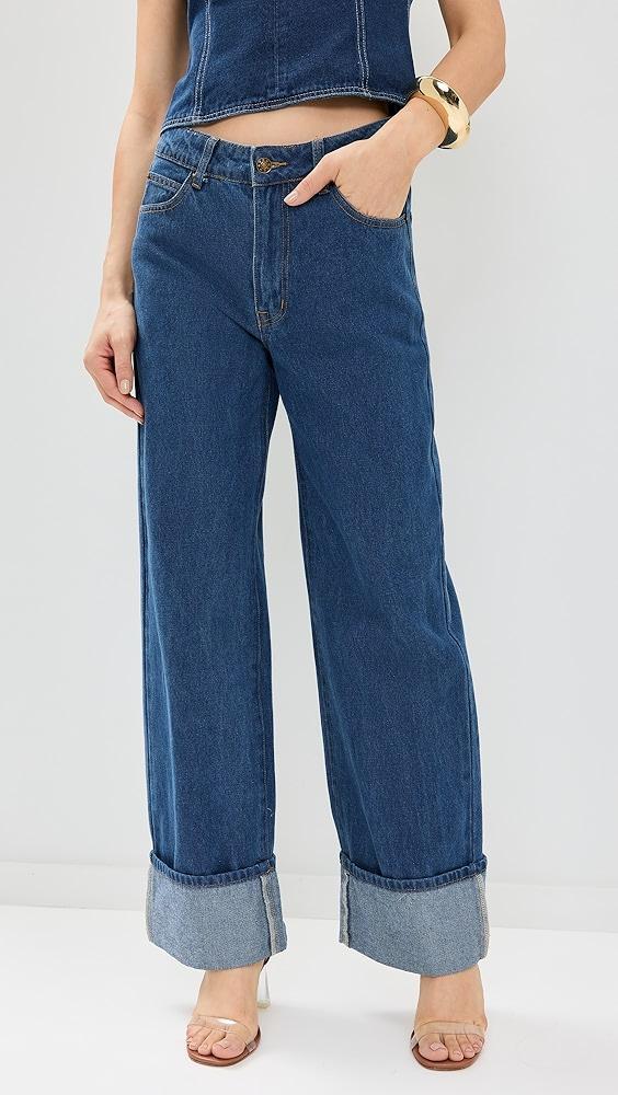 Lioness Top Model Cuffed Jeans | Shopbop Product Image