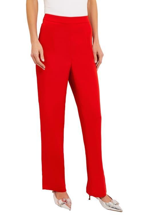 Womens Crepe Wide-Leg Pants Product Image