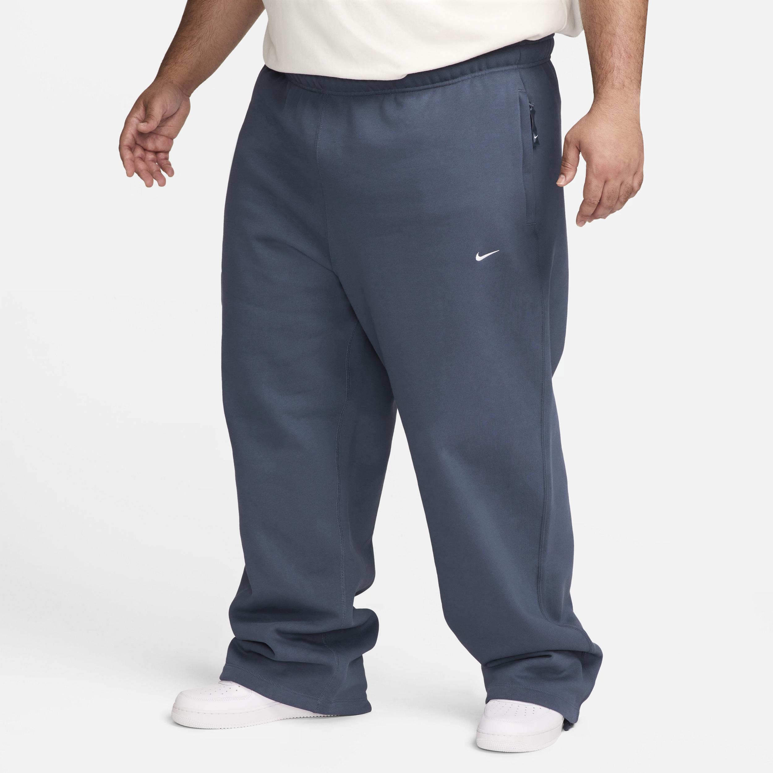 Nike Men's Solo Swoosh Open-Hem Fleece Pants Product Image