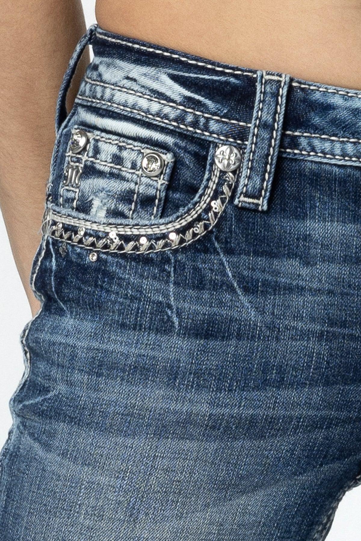 Looped In Sparkle Bootcut Jeans Product Image