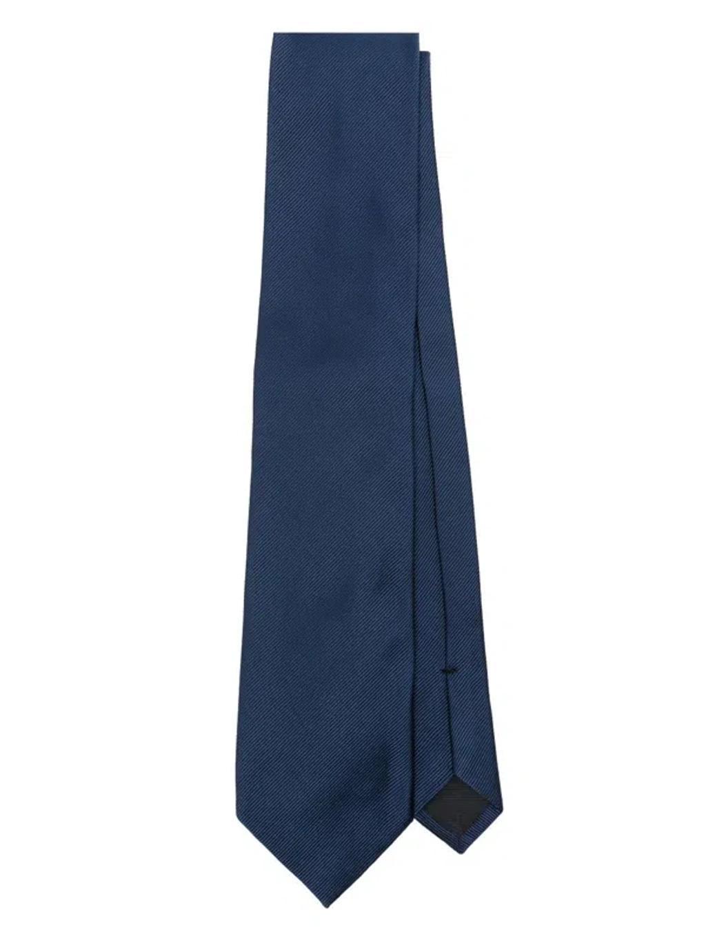 TOM FORD Silk Tie In Blue Product Image