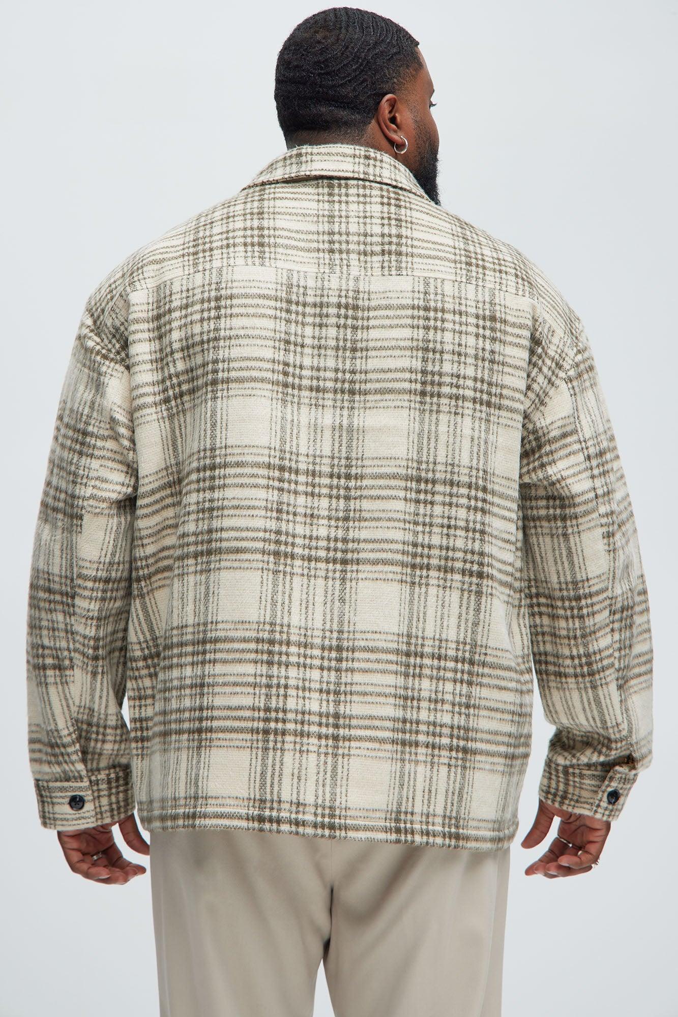 Agua Plaid Shacket - Cream/combo Product Image