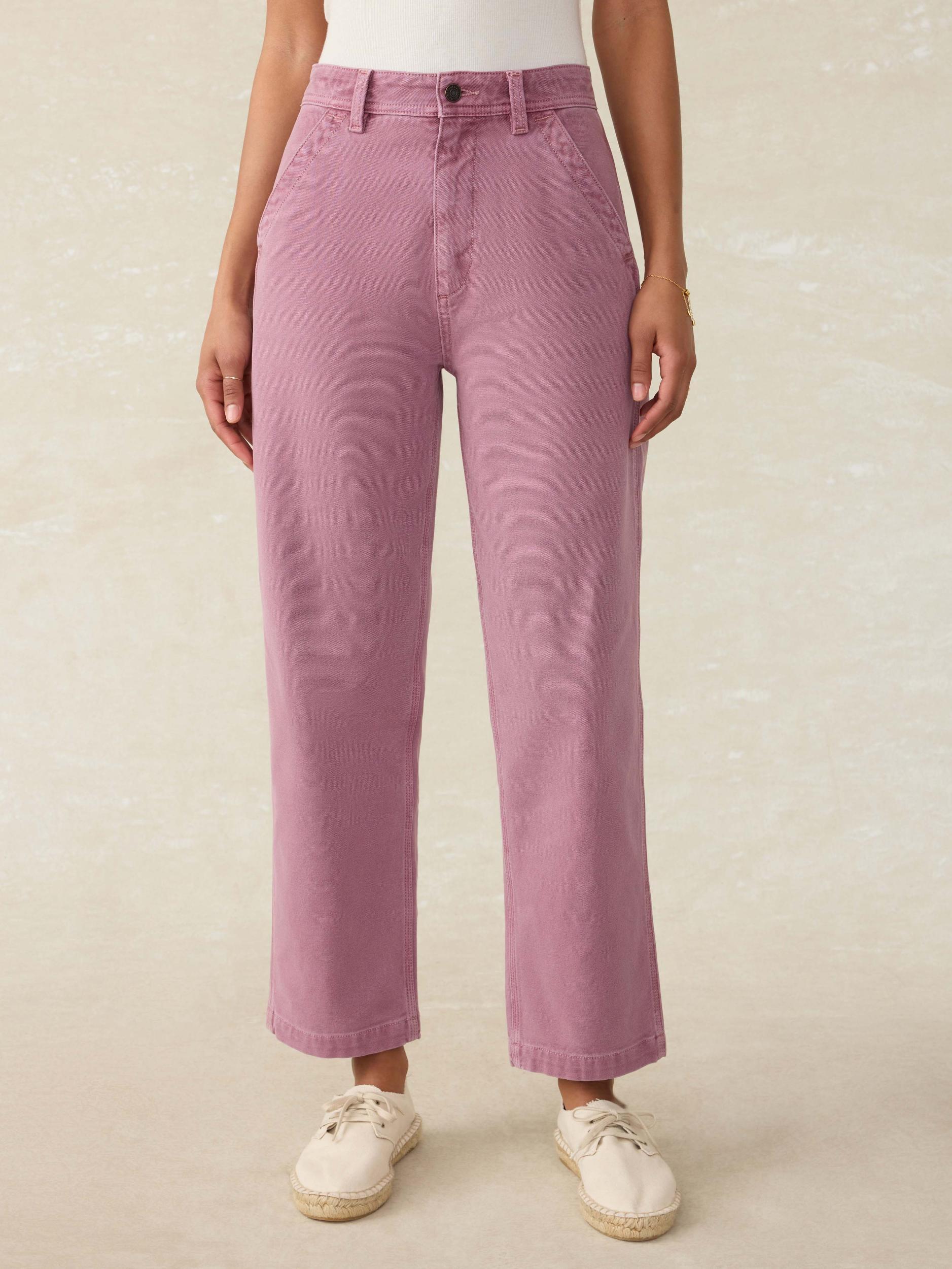 Sunwashed Canvas Dockside Pant - Weathered Orchid Female Product Image