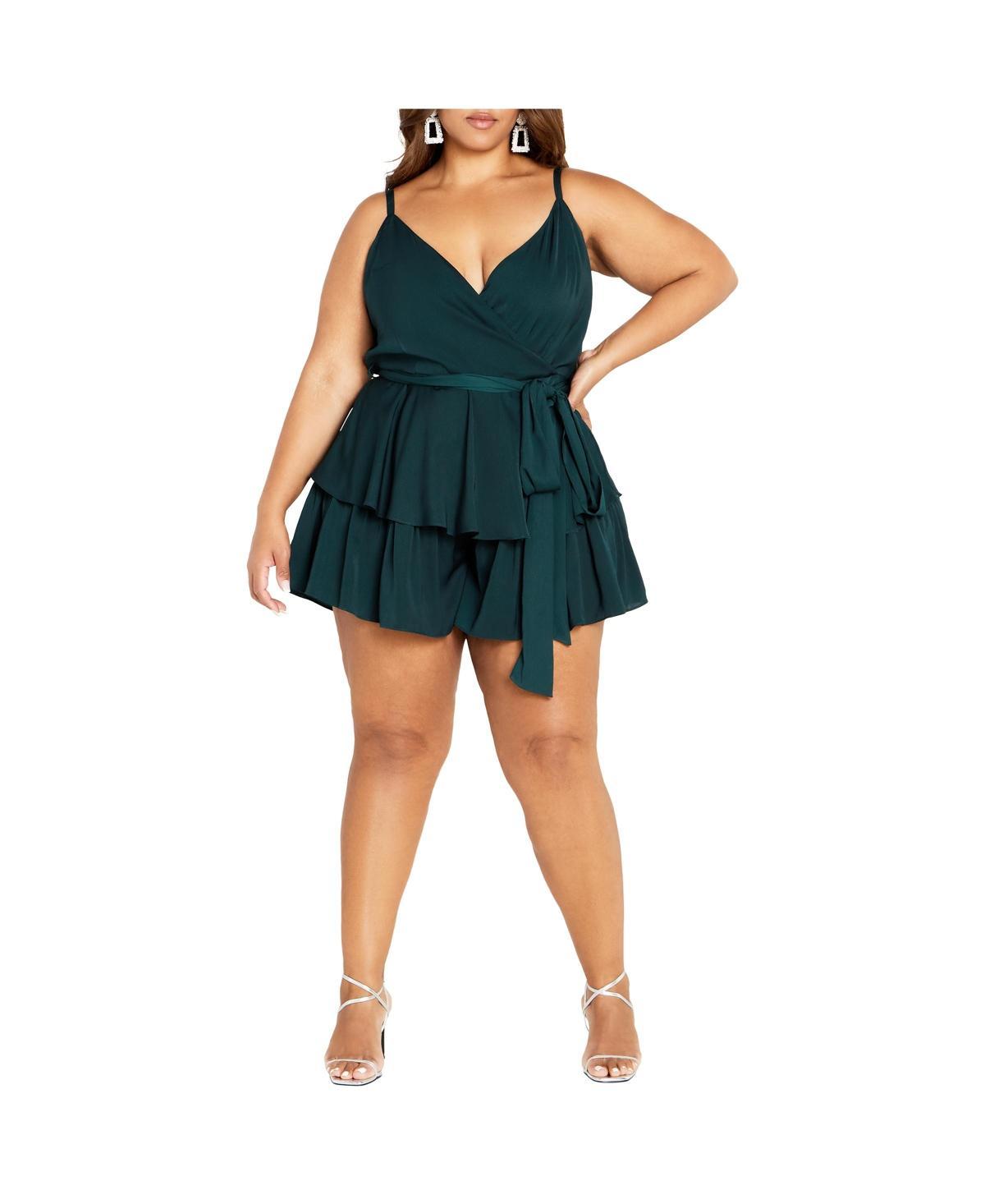 City Chic Womens Party Wrap Playsuit Product Image