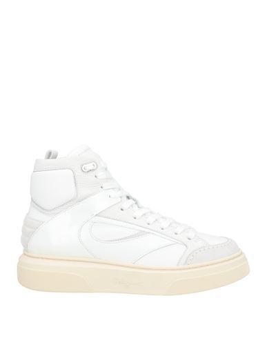 FERRAGAMO Salvatore  Sneakers Cassio Man Leather White Product Image