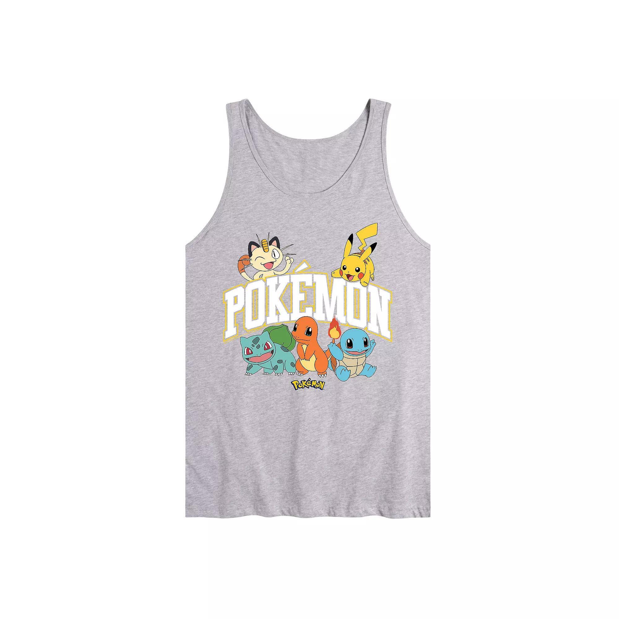 Men's Pokemon Athletic Tank Top, Size: Small, Gray Product Image