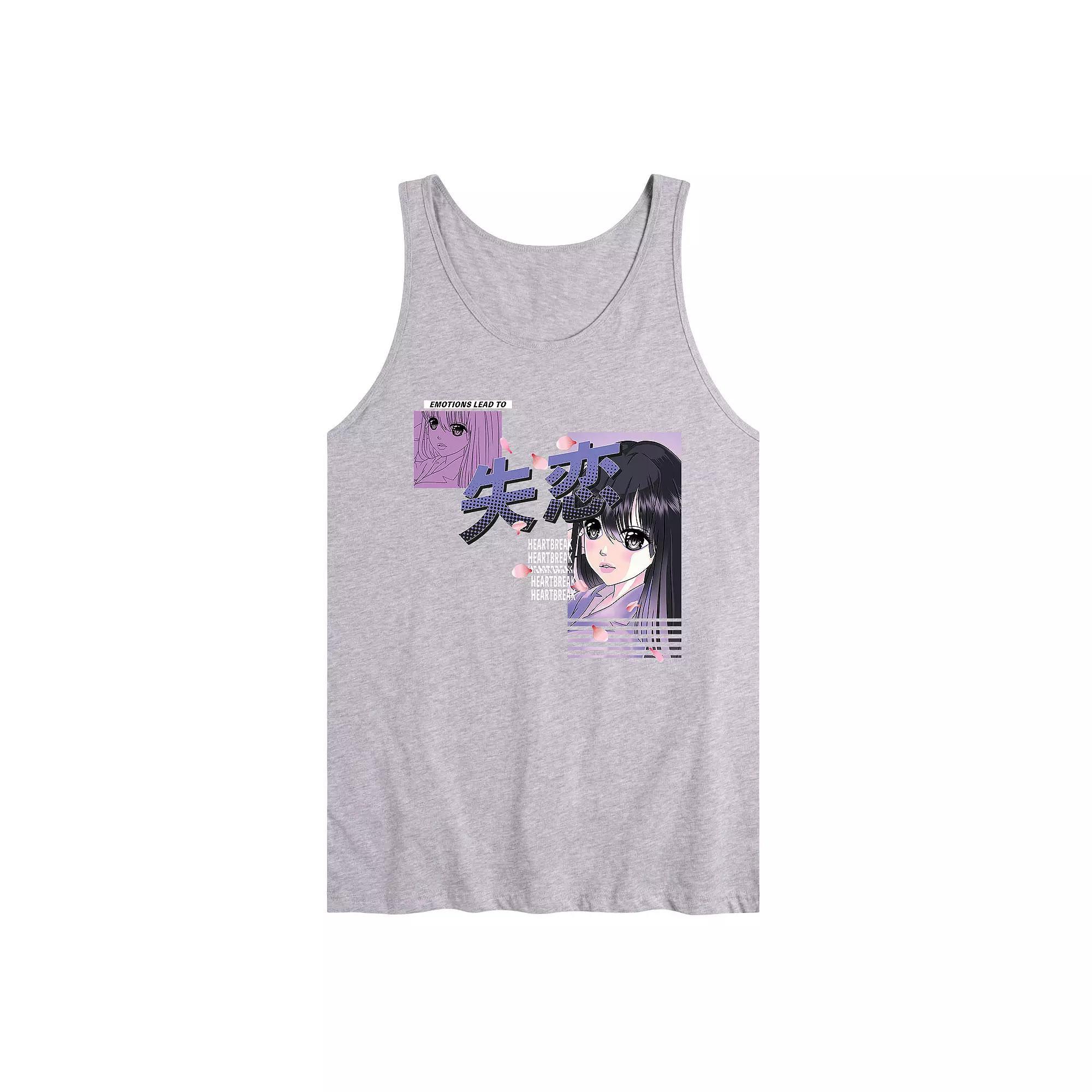 Men's Anime Heartbreak Tank Top,  Product Image
