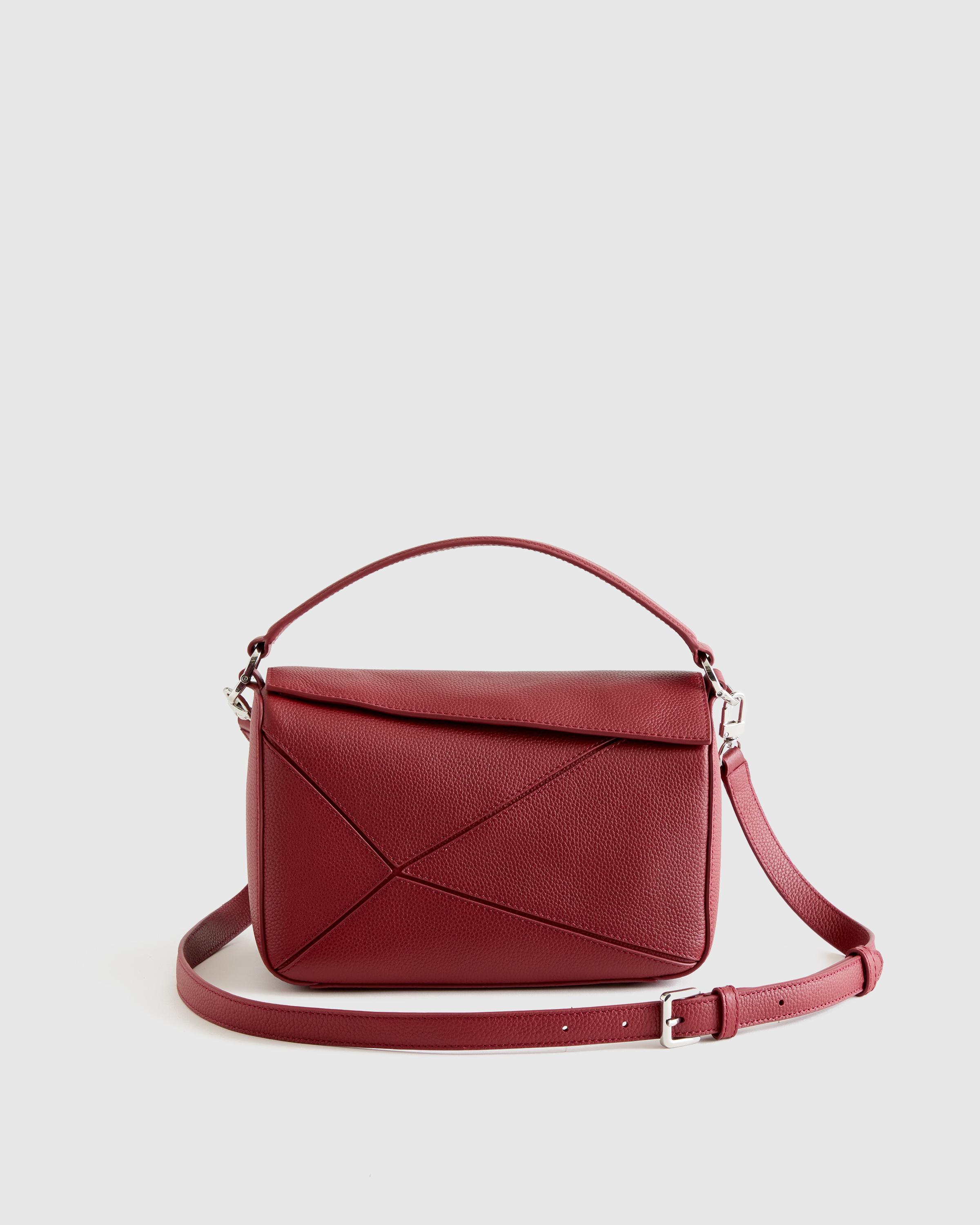 Italian Leather Patchwork Crossbody Product Image