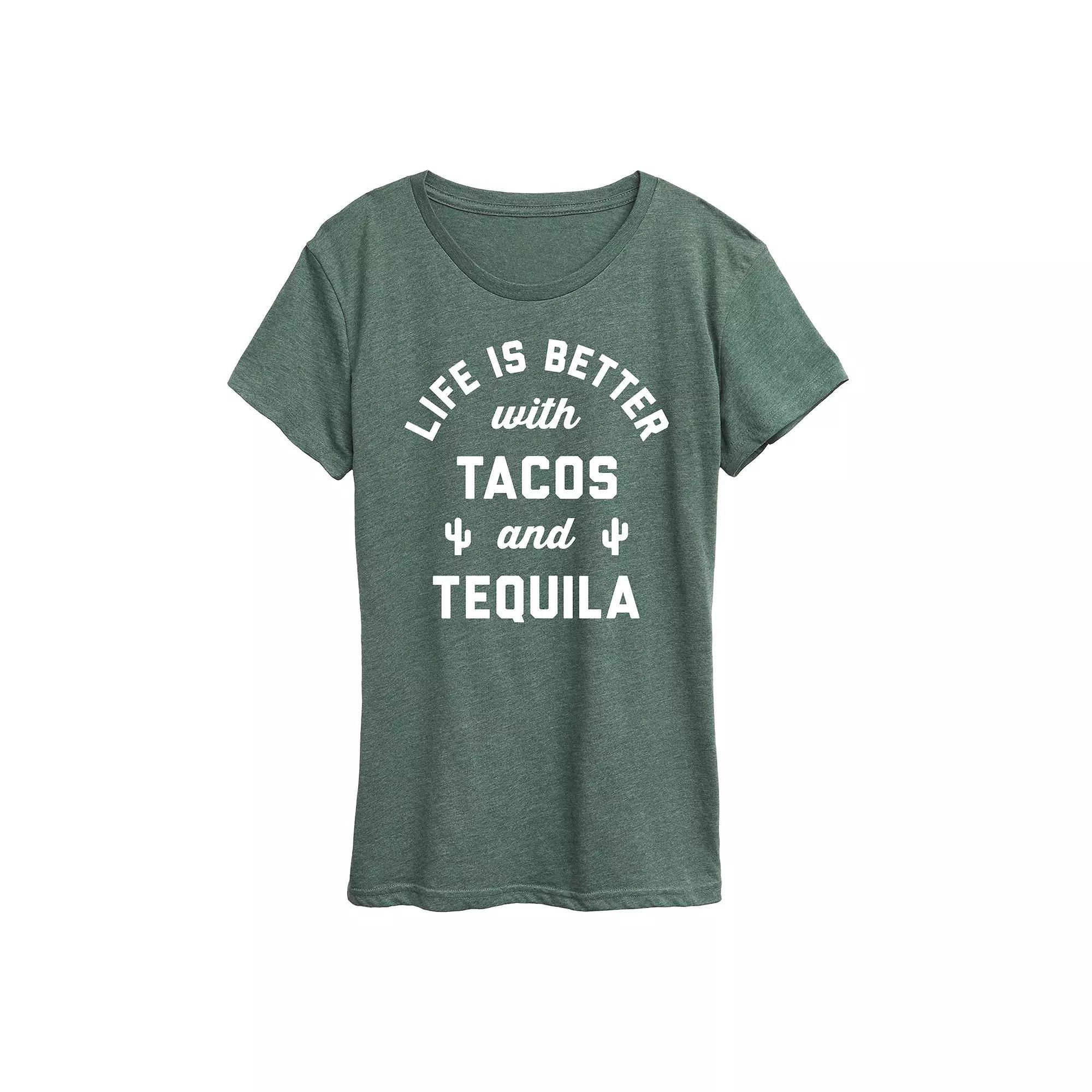 Women's Tacos And Tequila Graphic Tee,  Product Image