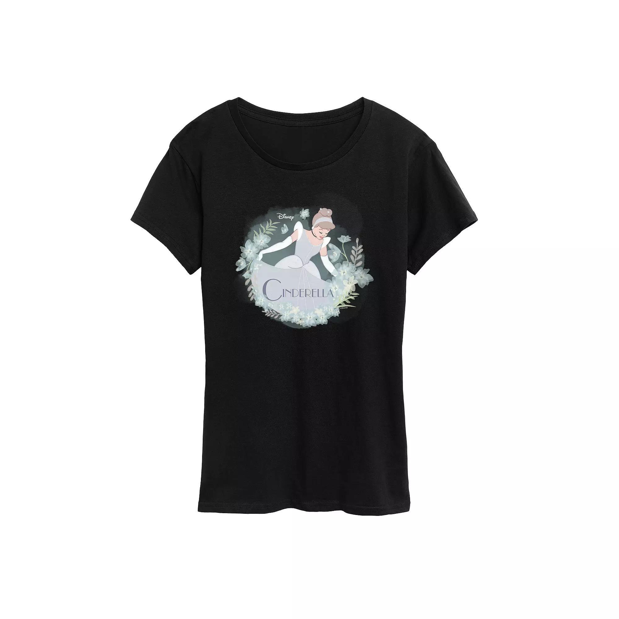 Disney Princess Cinderella Women's Graphic Tee, Girl's,  Product Image