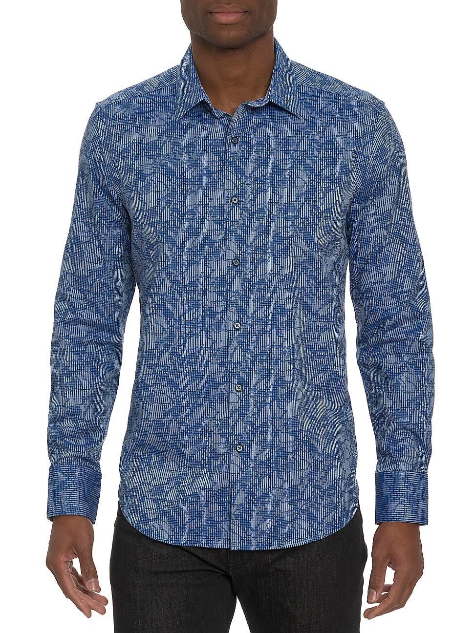 Men's Electric Slide Cotton-Stretch Sport Shirt Product Image