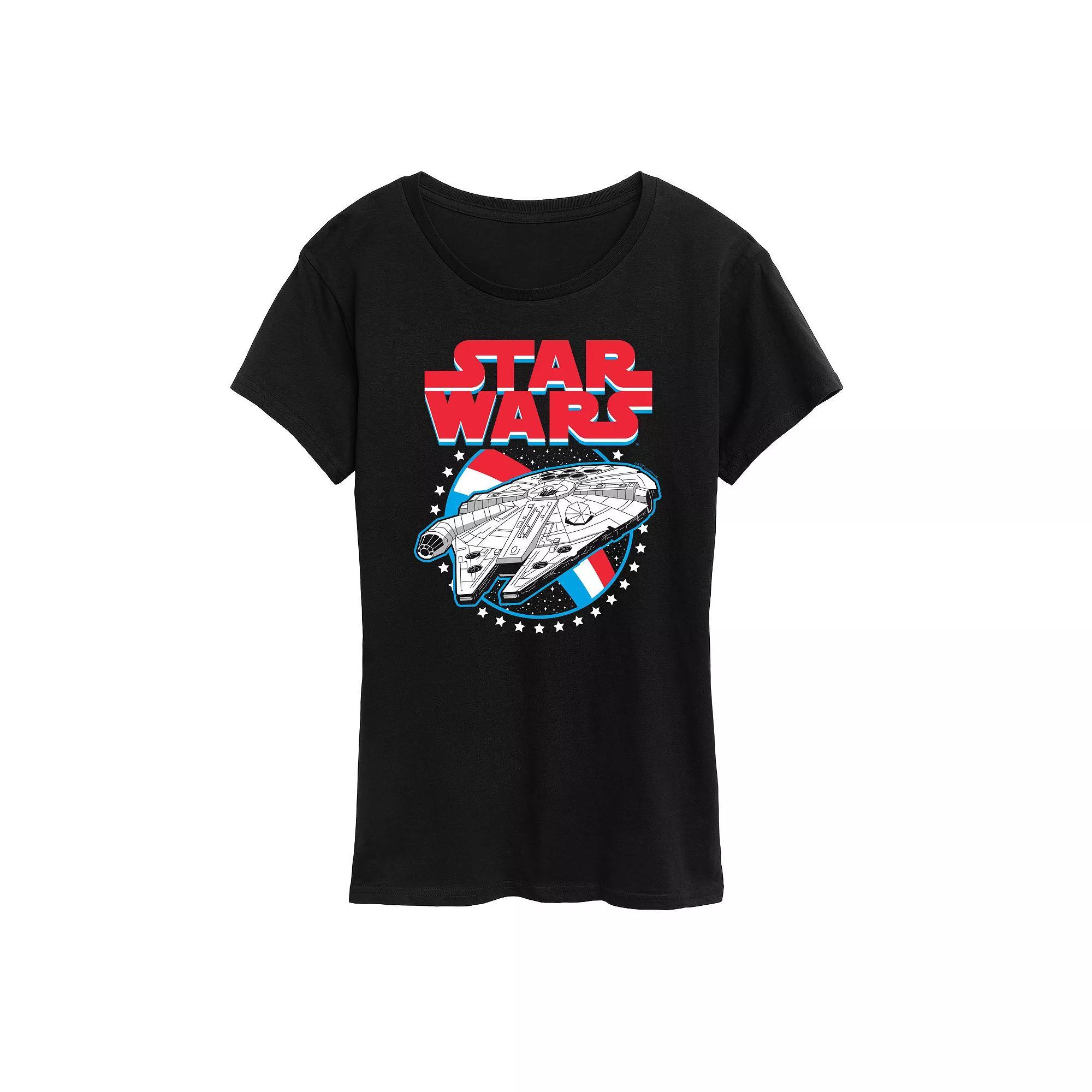 Women's Star Wars Millennium Falcon Graphic Tee,  Product Image