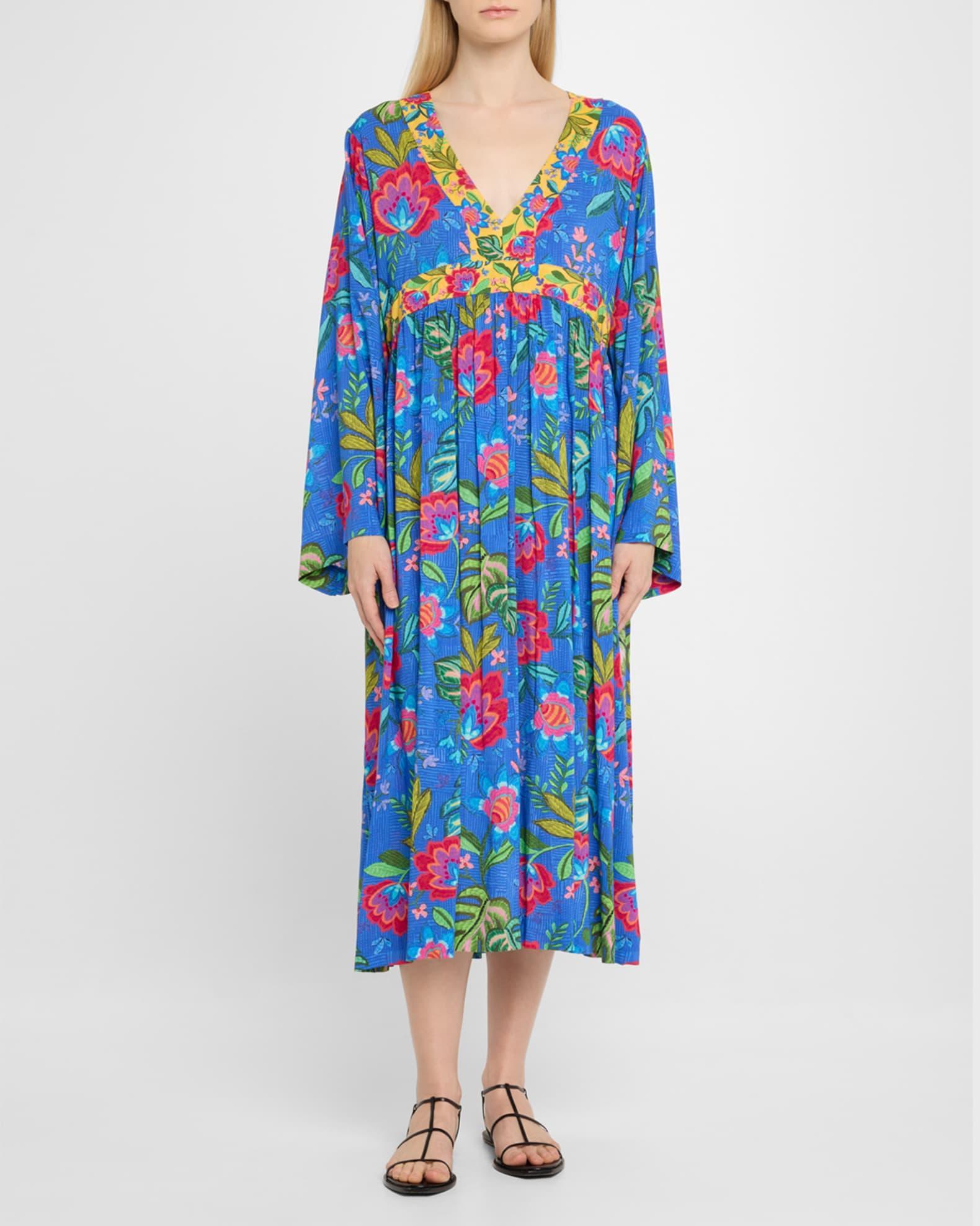Rumba Mix Flared Maxi Kaftan Coverup Product Image